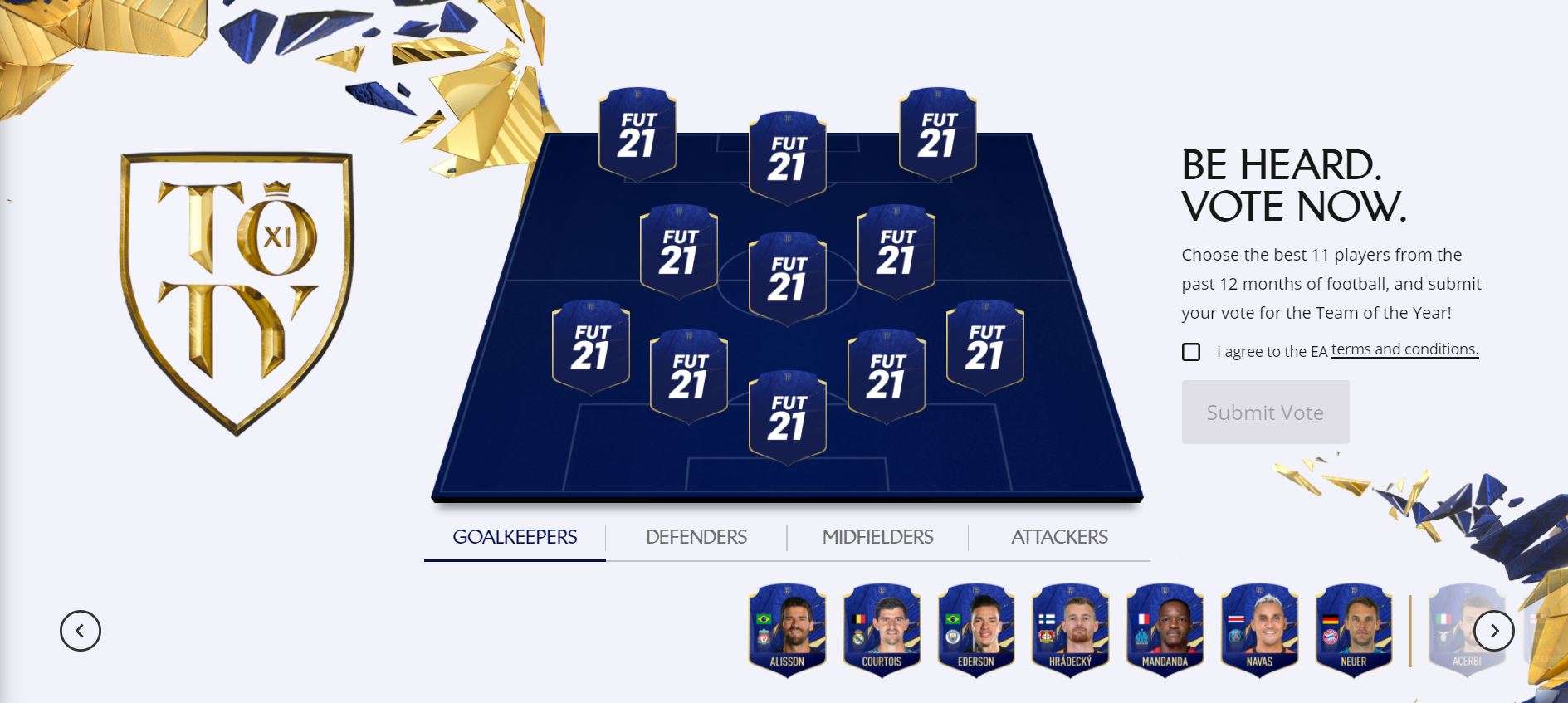 EMBED ONLY FIFA 21 TOTY Nominees