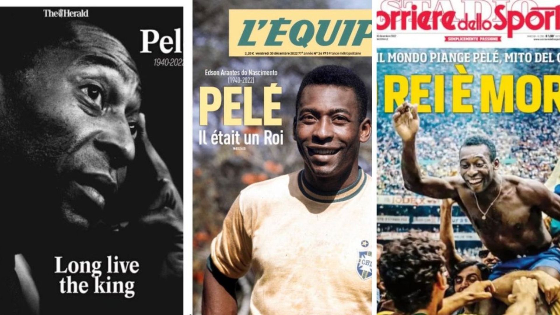 Portadas muerte Pelé 30 de diciembre
