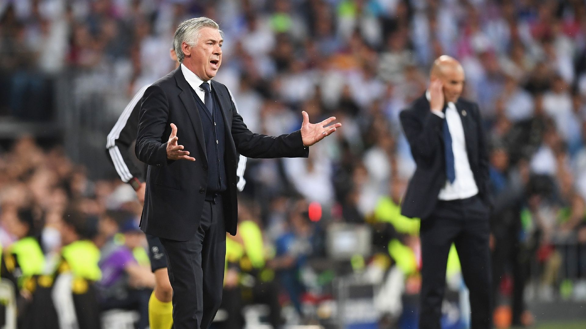 Carlo Ancelotti Zinedine Zidane Real Madrid Bayern Munich UCL 18042017