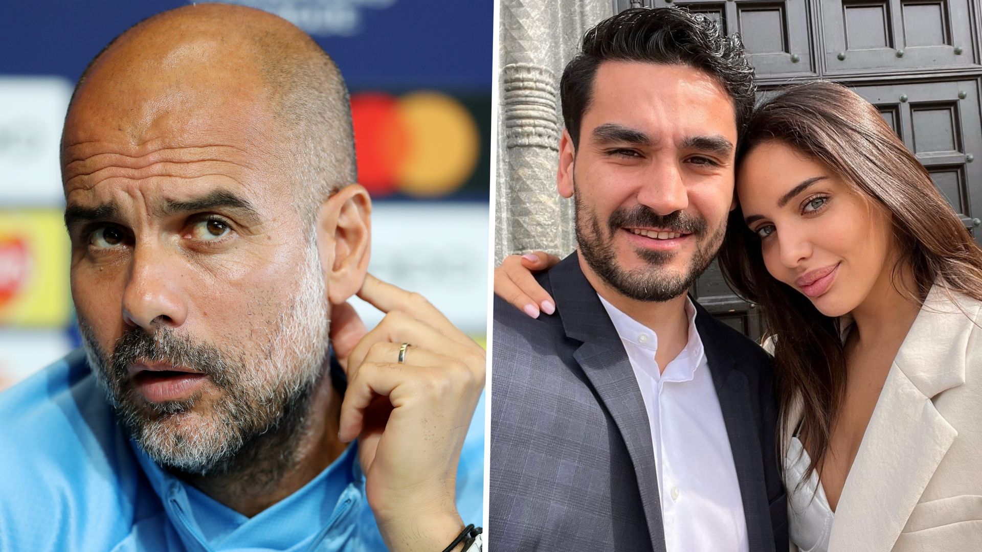 Pep Guardiola İlkay Gündoğan GFX