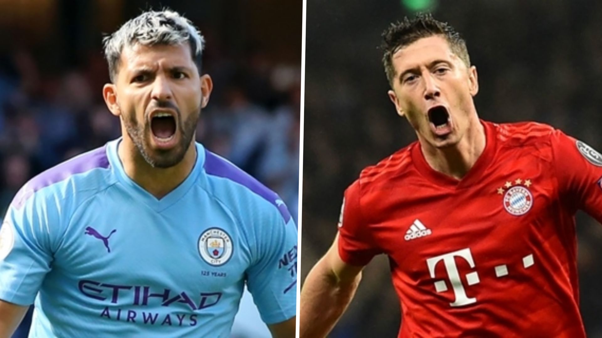 Sergio Aguero Robert Lewandowski