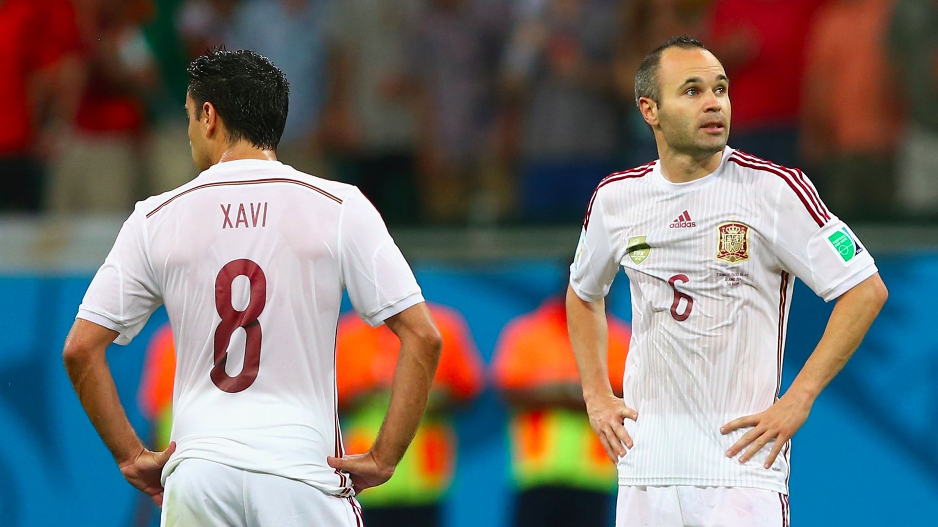 Xavi Iniesta Mundial 2014