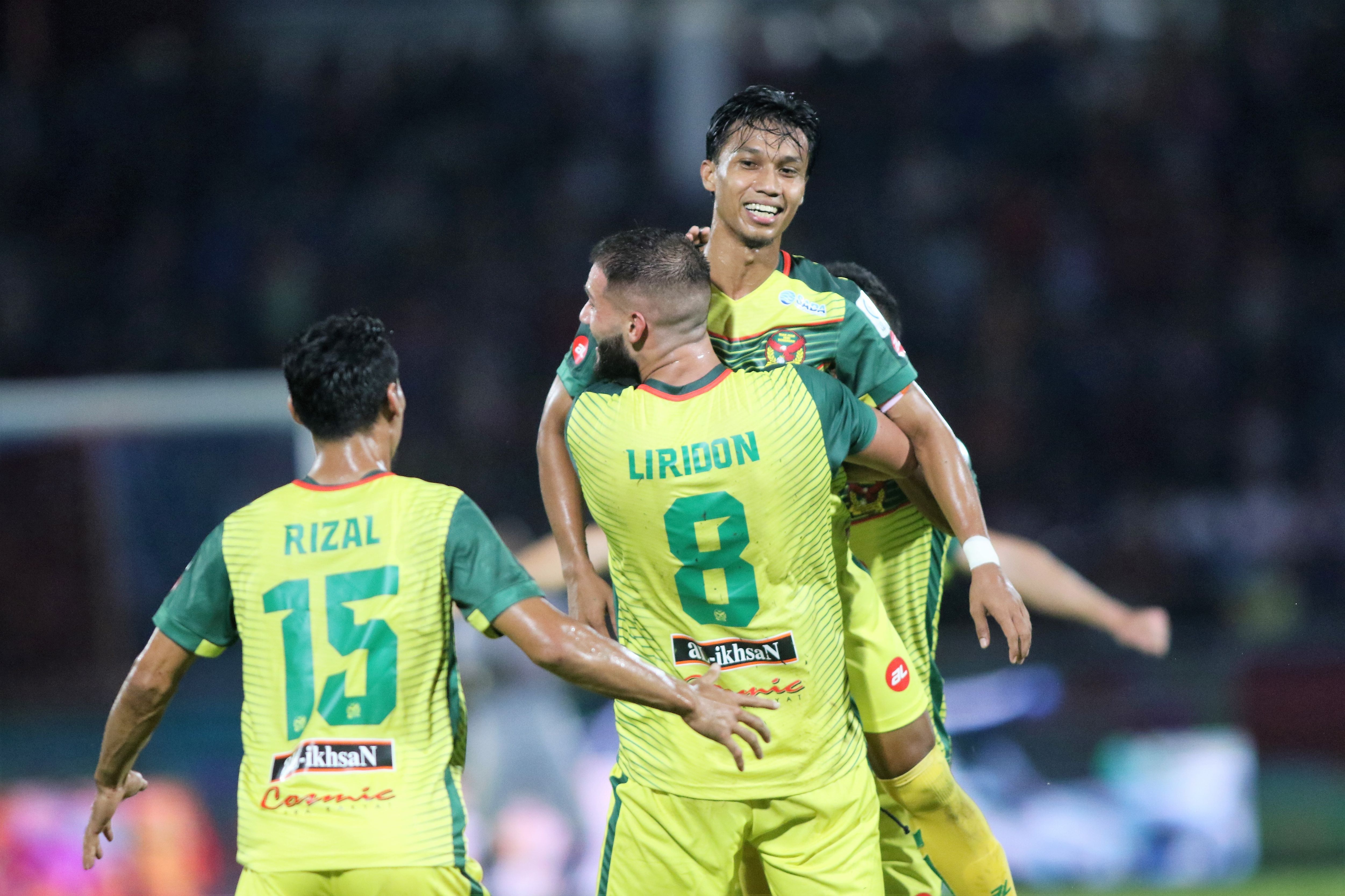 Kedah's Baddrol Bakhtiar celebrating his goal against JDT 20/1/2017