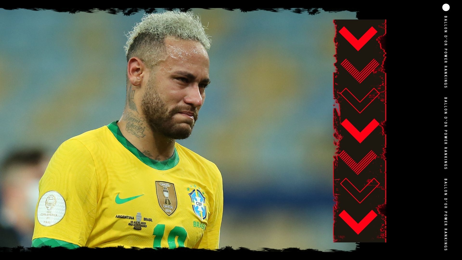 Neymar Ballon d'Or Rankings GFX