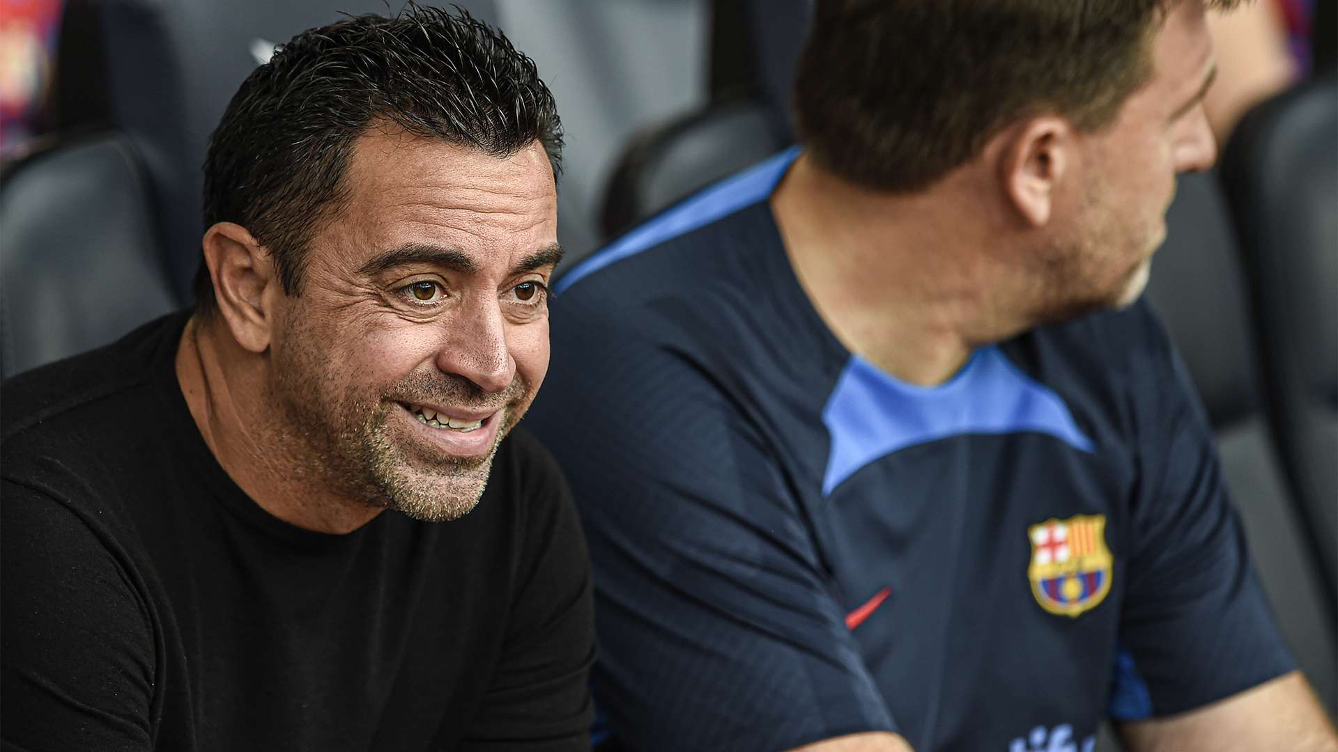 Xavi grimace Barcelona 2022-23