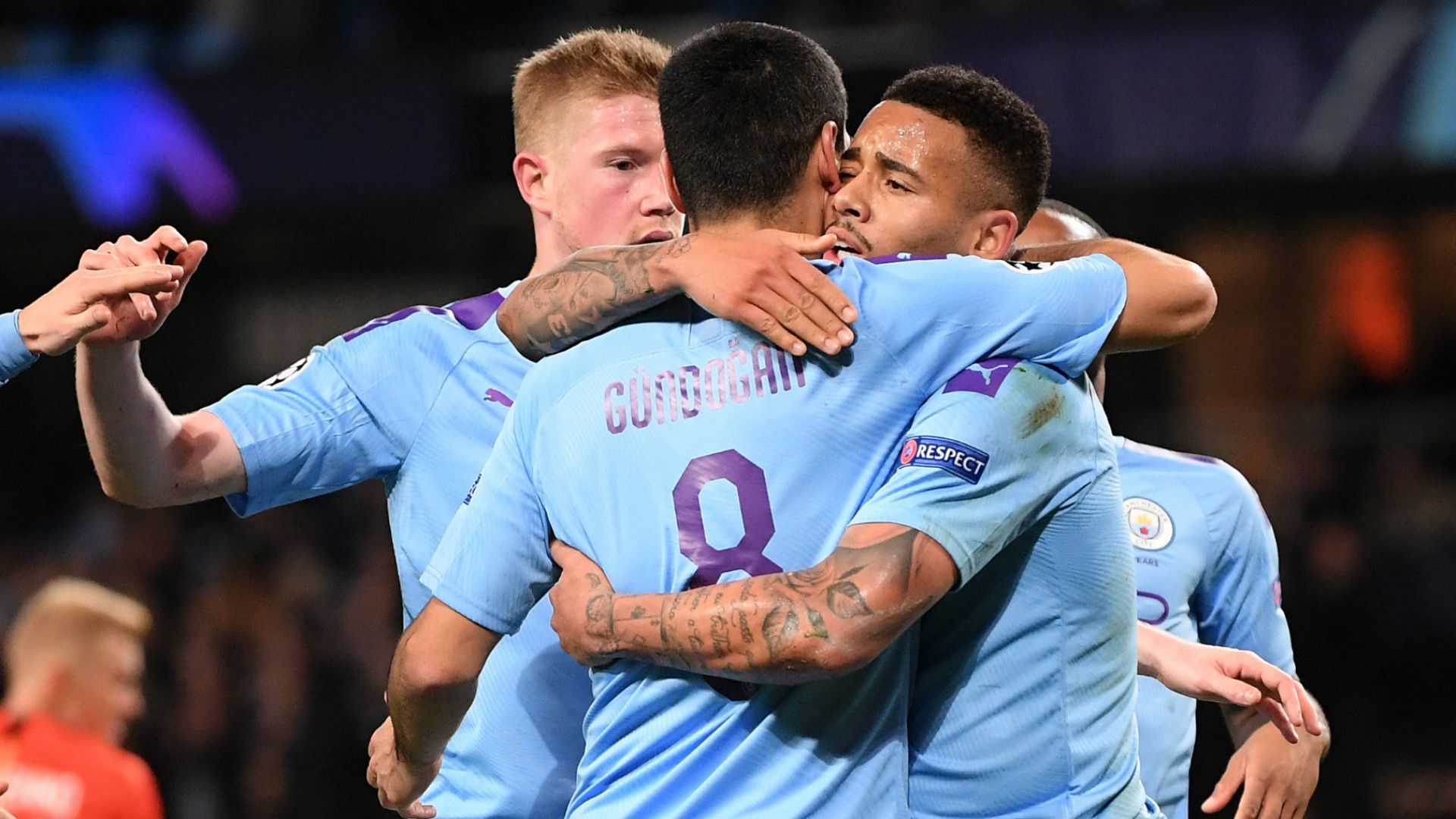 Manchester City celebrate 2019-20
