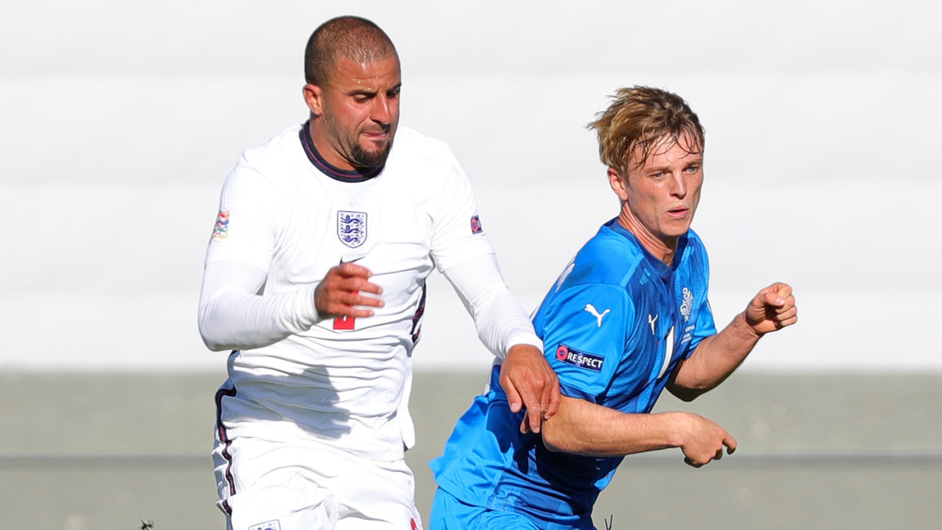 Kyle Walker Albert Guomundsson England Iceland