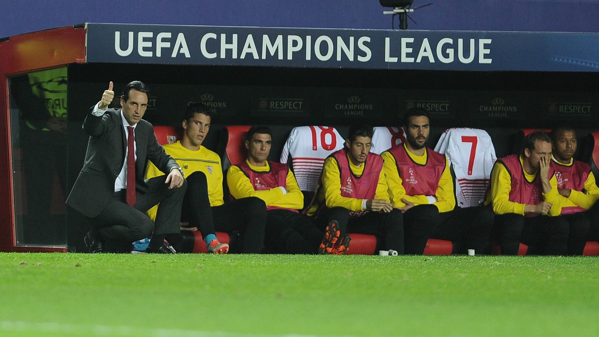 Unai Emery Reyes Escudero Iborra Sevilla Juventus UEFA Champions League 08122015