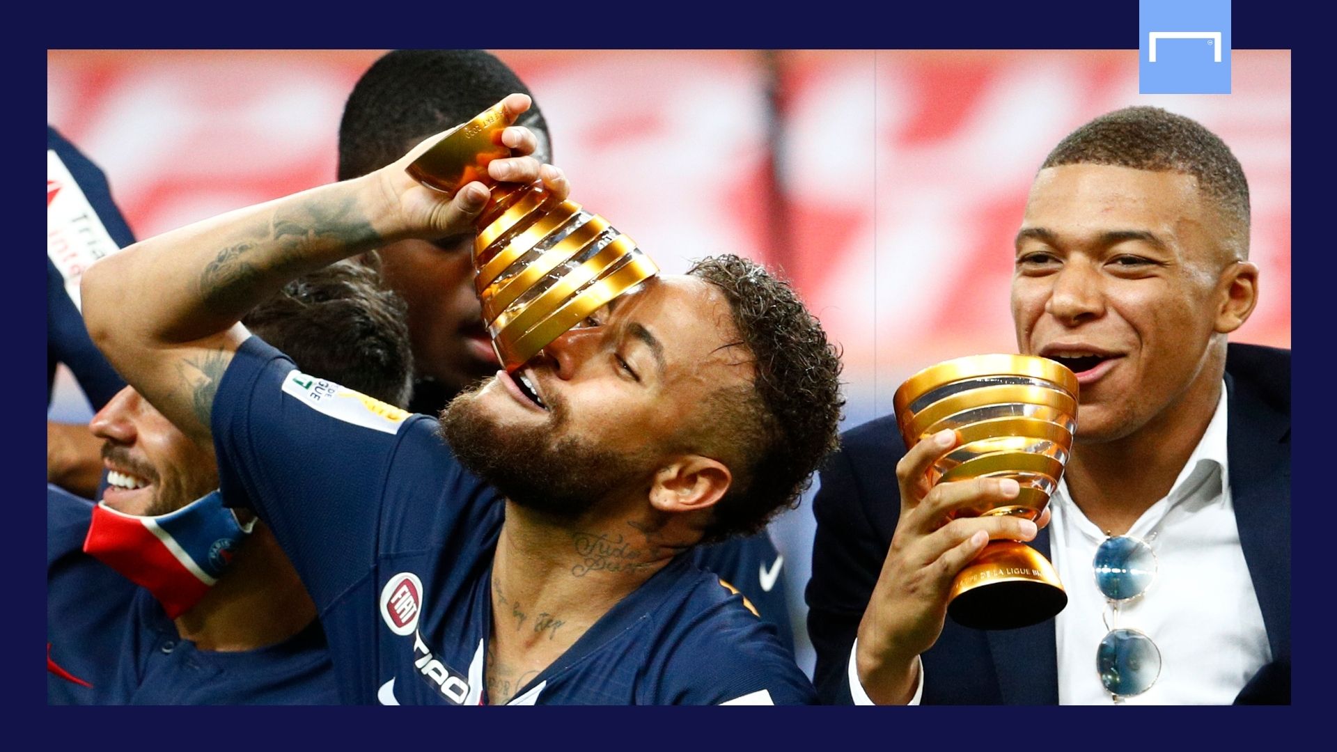 Neymar Kylian Mbappe PSG GFX