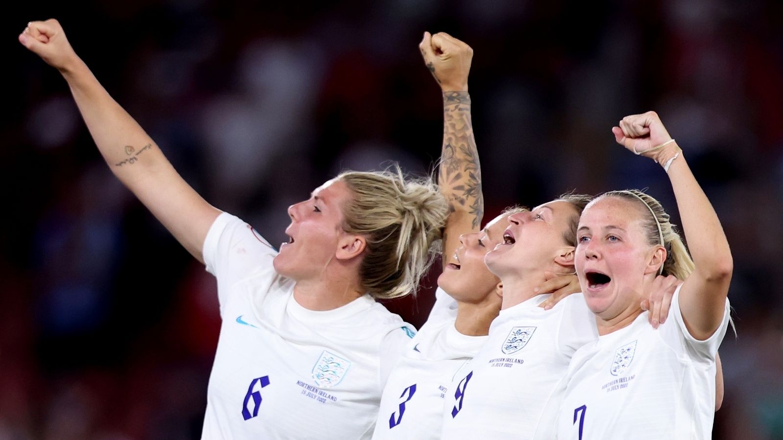 Millie Bright Rachel Daly Ellen White Beth Mead England Women 2022
