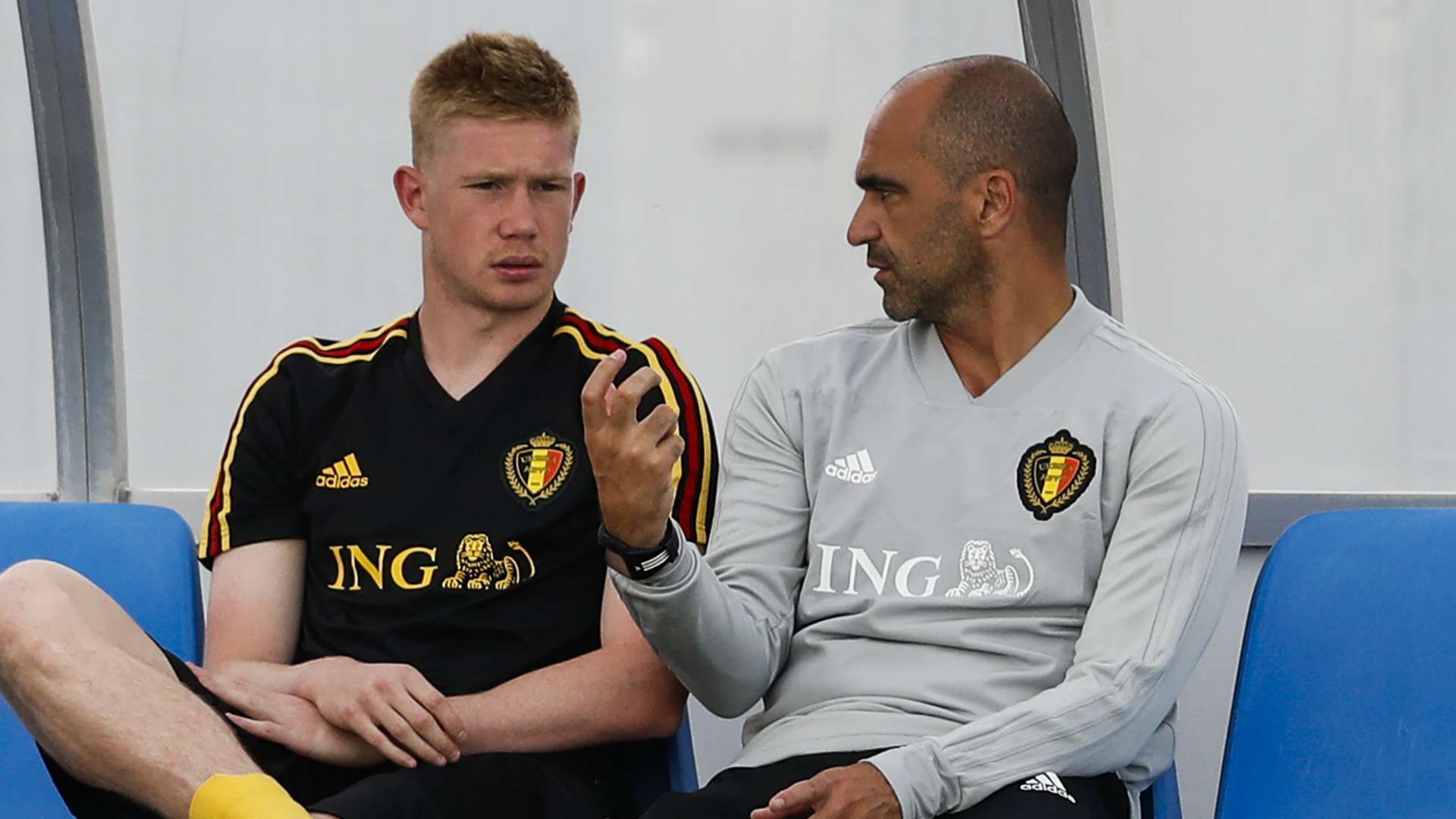 Kevin De Bruyne Roberto Martinez Belgium 2018