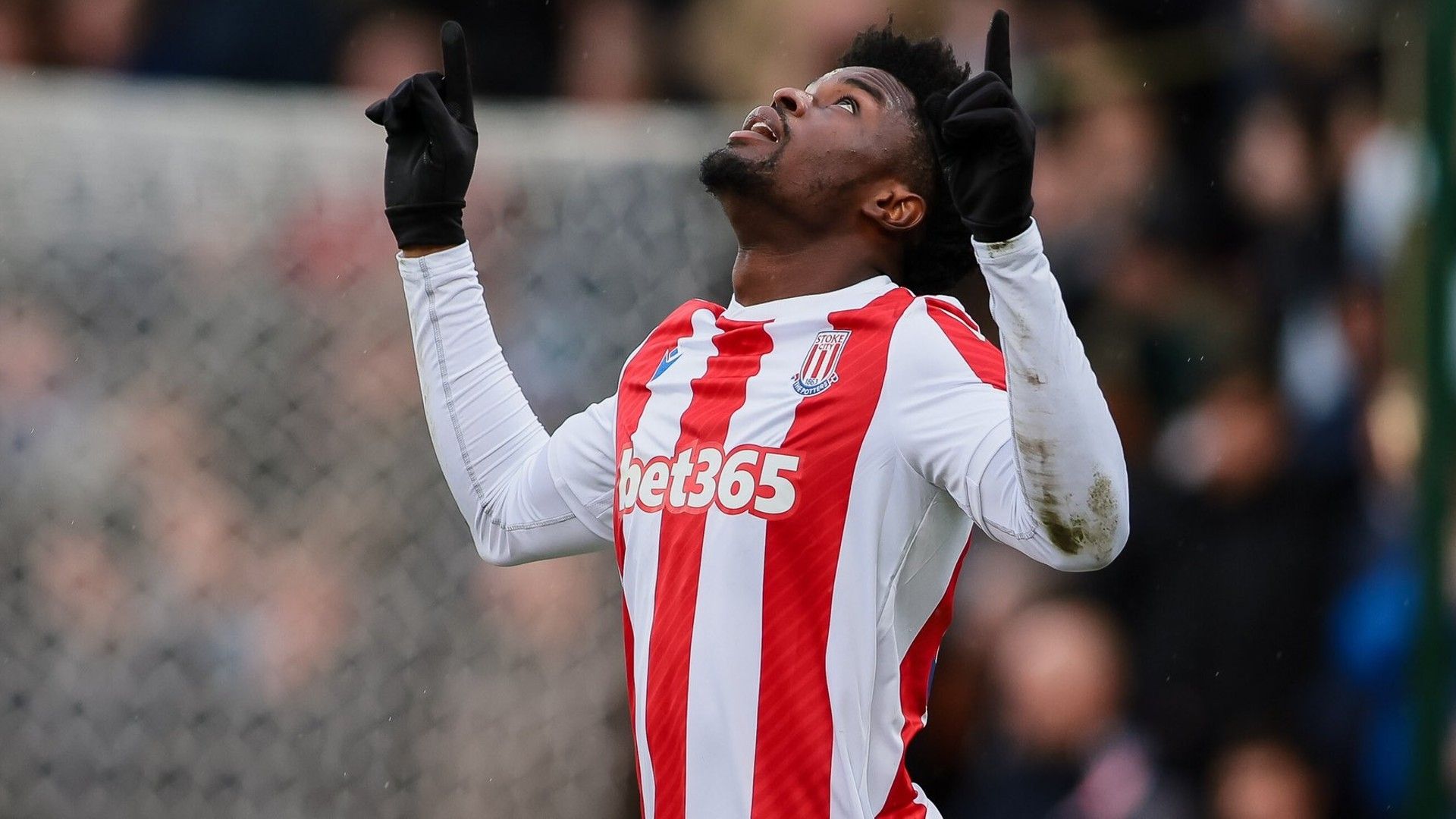 Josh Maja of Stoke City and Nigeria.