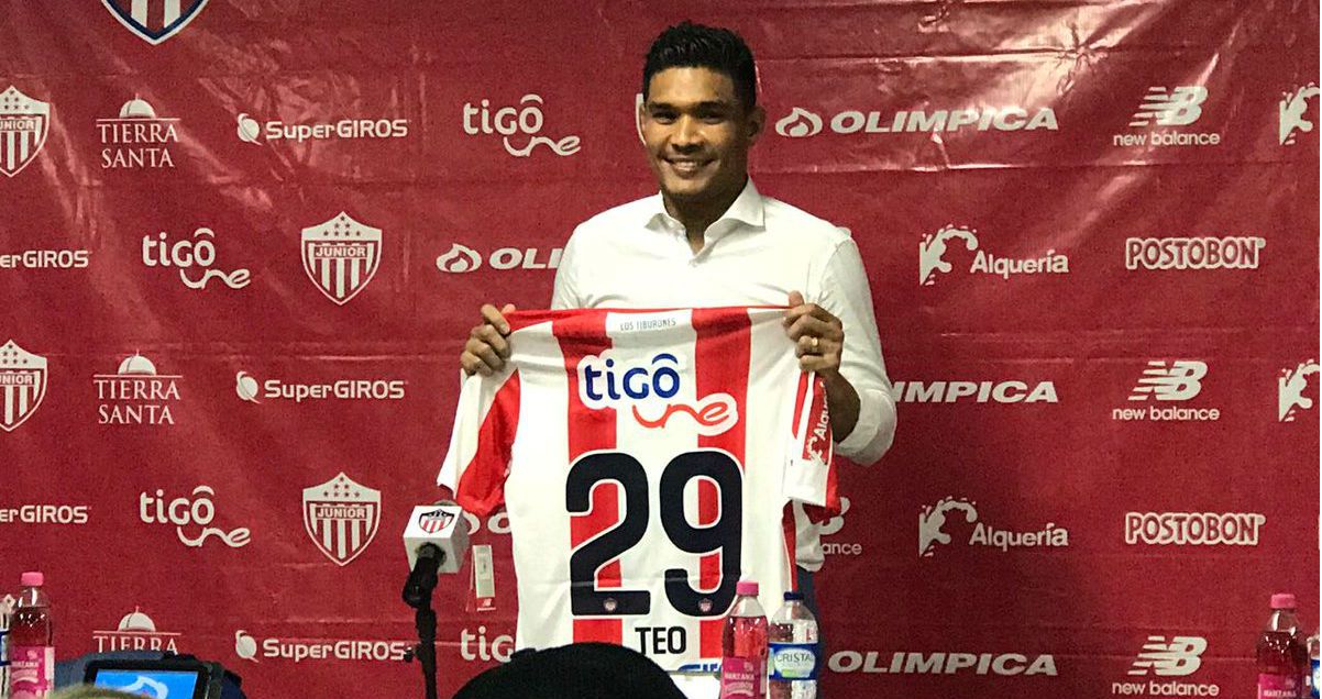 Teófilo Gutiérrez presentado en Junior de Barranquilla