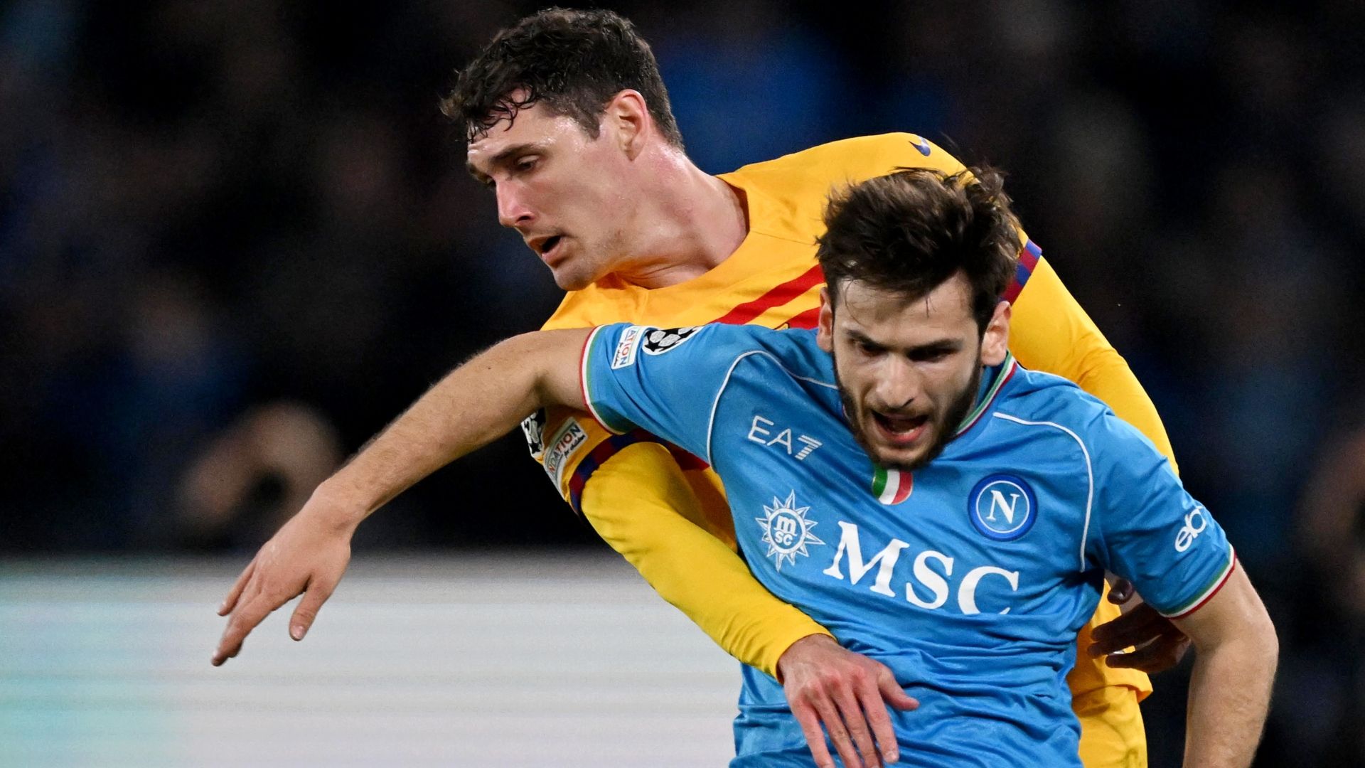 Christensen Kvaratskhelia Napoli Barcelona