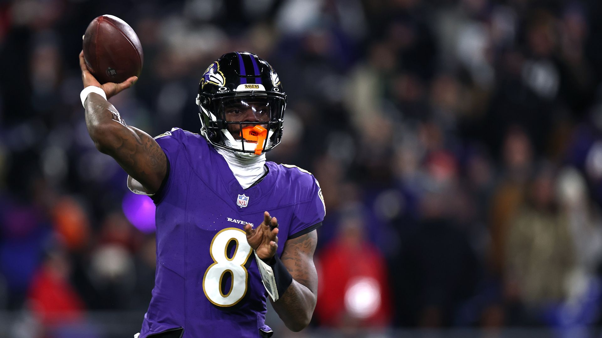 Lamar Jackson QB Baltimore Ravens vs Cleveland Browns