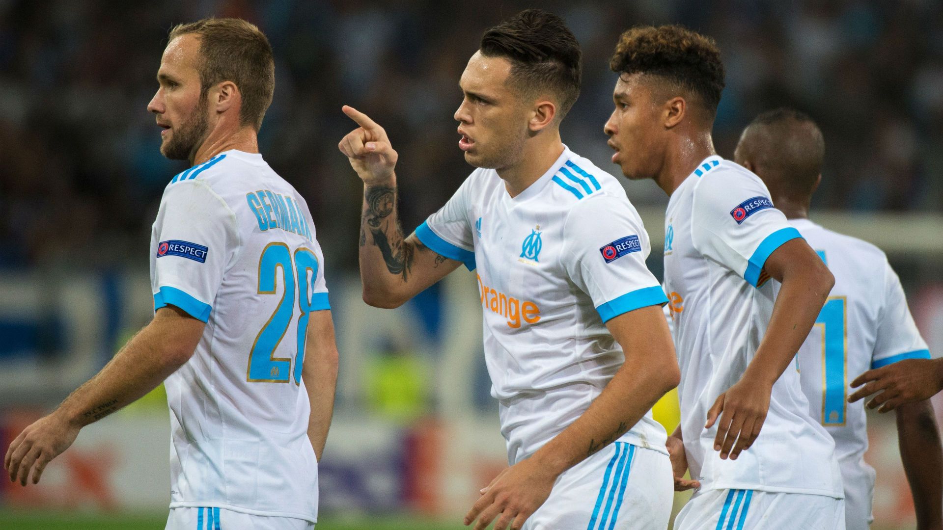 Lucas Ocampos Marseille Guimaraes UEFA Europa League 19102017j