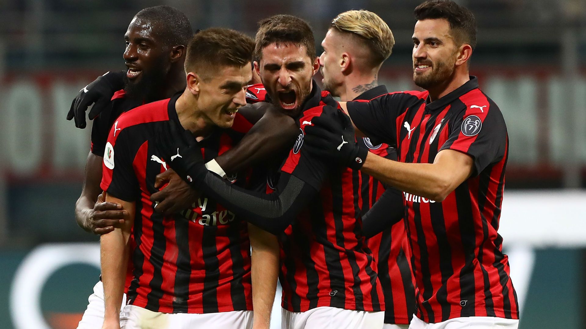 Piatek Milan Napoli Coppa Italia