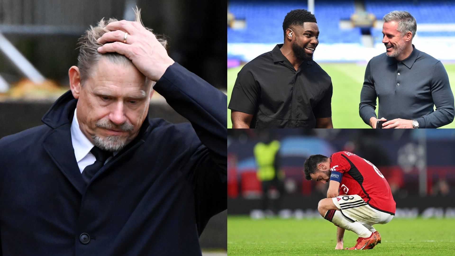 Peter Schmeichel trolled by Jamie Carragher and Micah Richards after Man Utd loss
