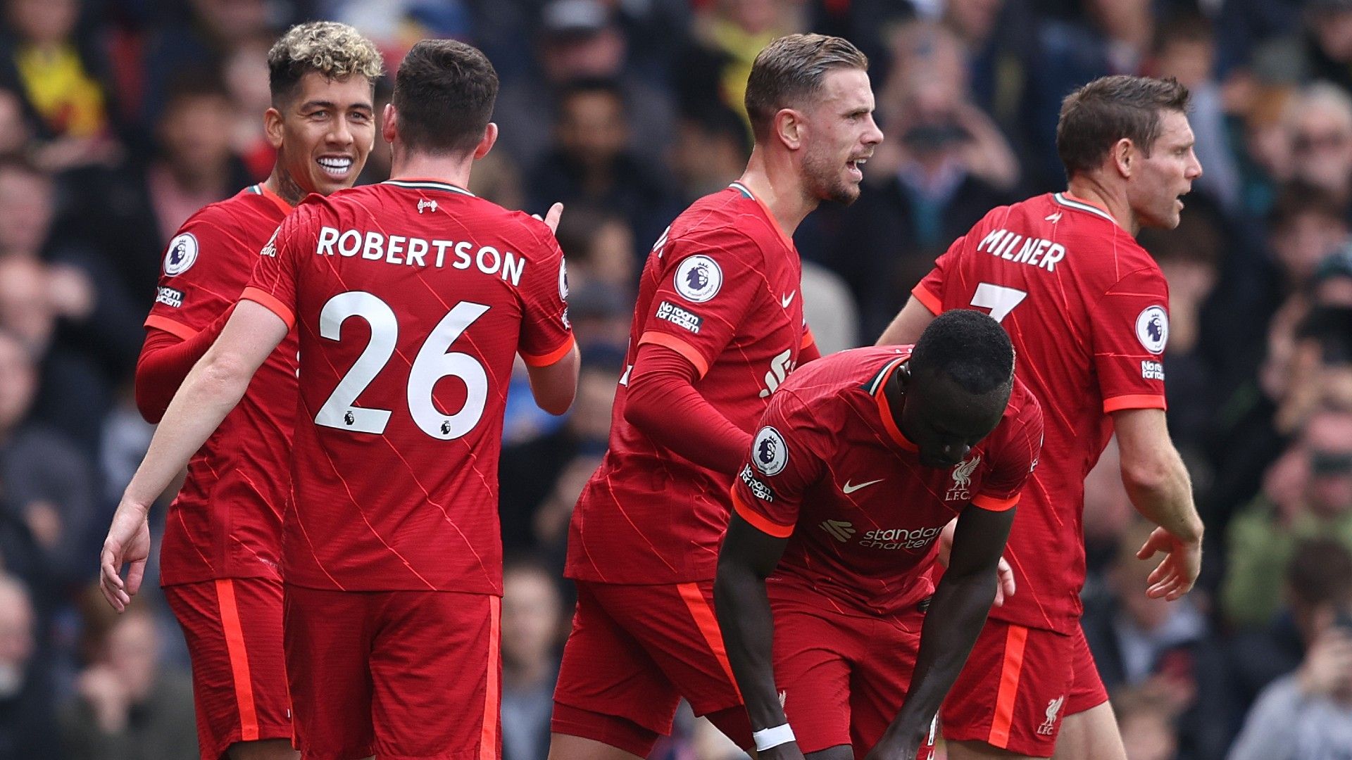 Roberto Firmino Watford vs Liverpool Premier League 2021-22