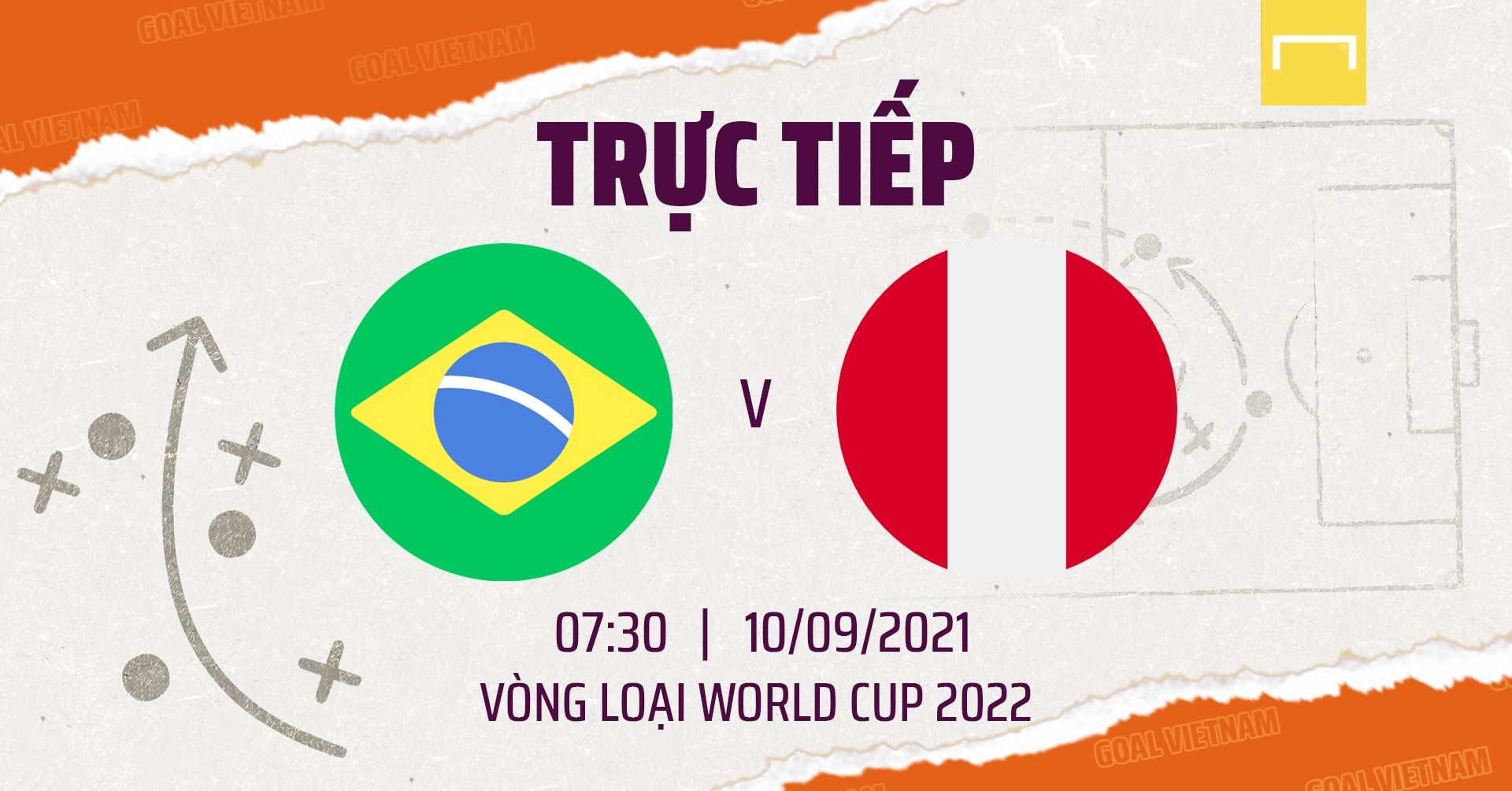 Live Brazil vs Peru GFX