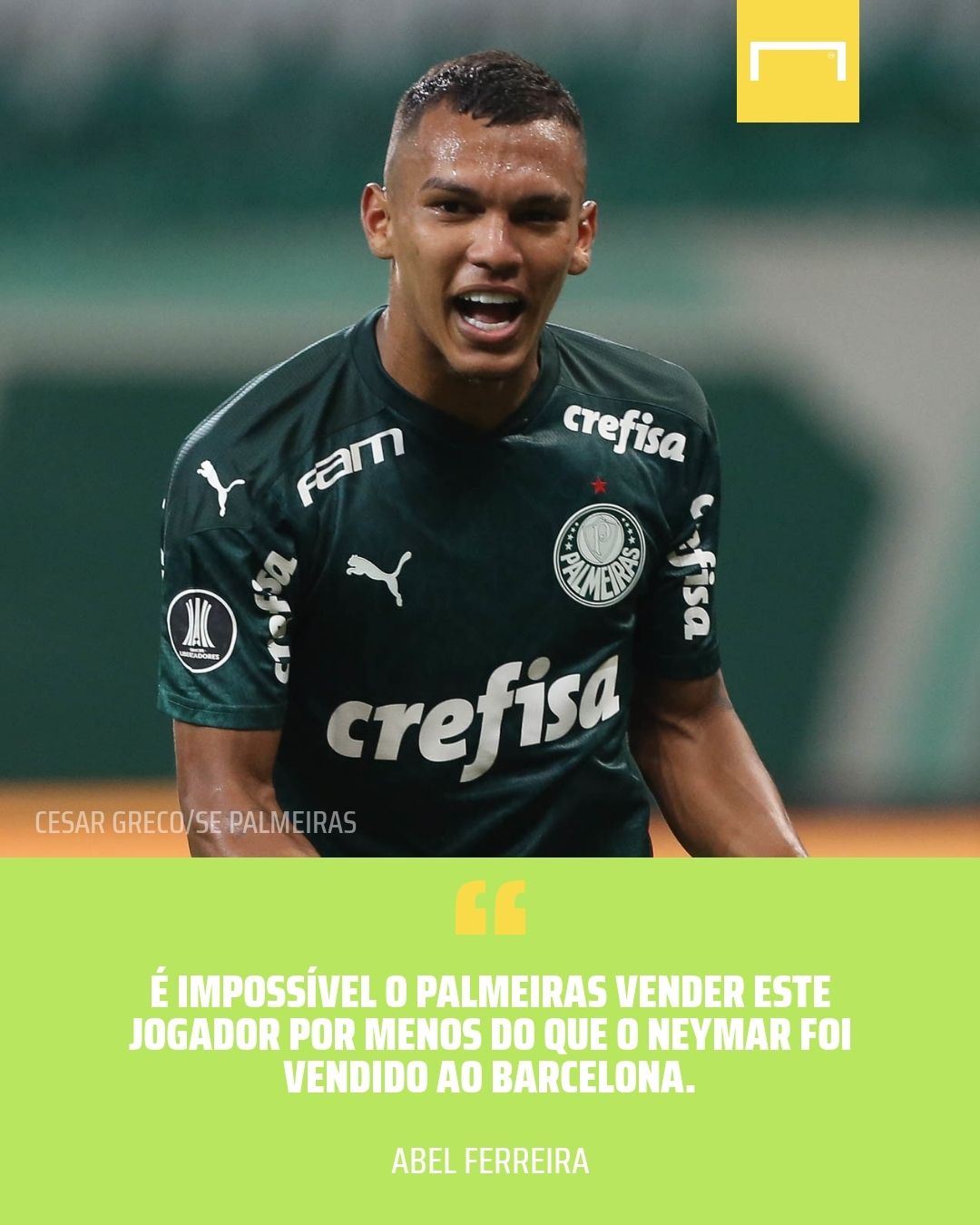 Gabriel Verón, Abel Ferreira - Palmeiras