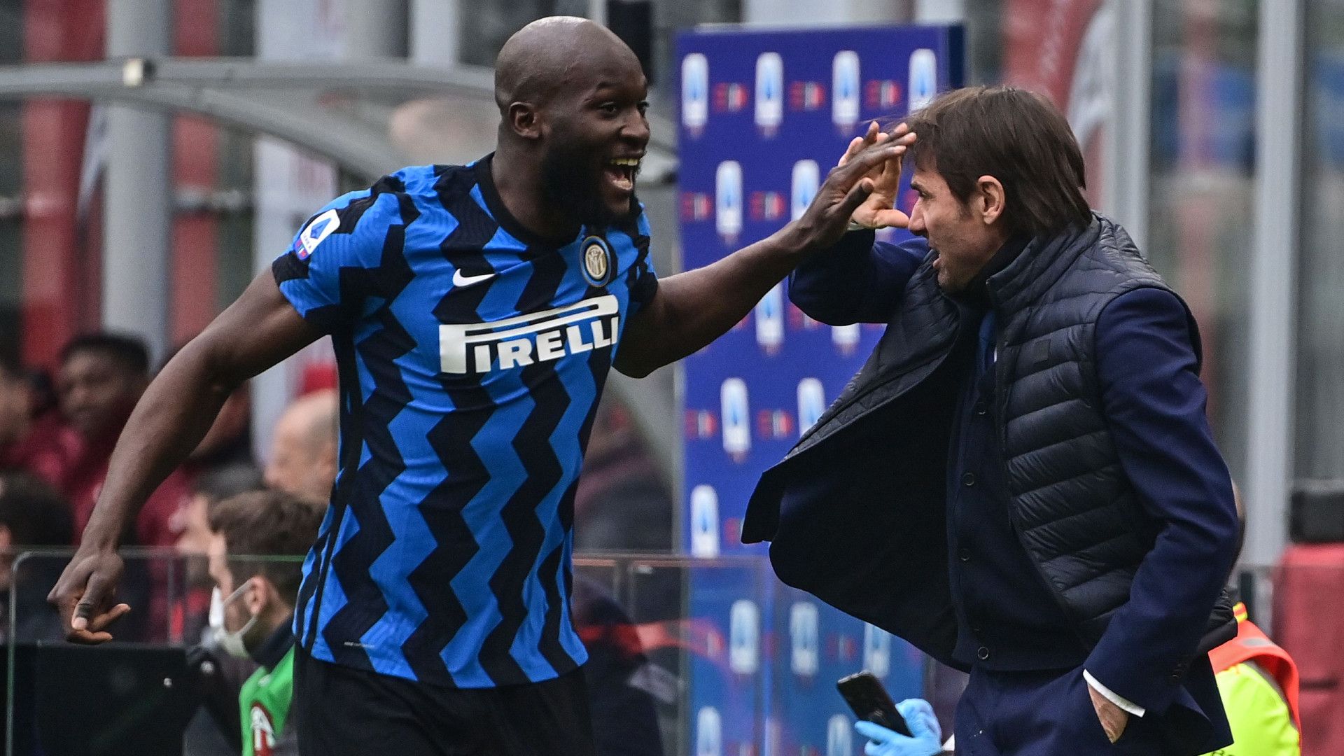 Romelu Lukaku Antonio Conte Milan Inter Serie A 202021