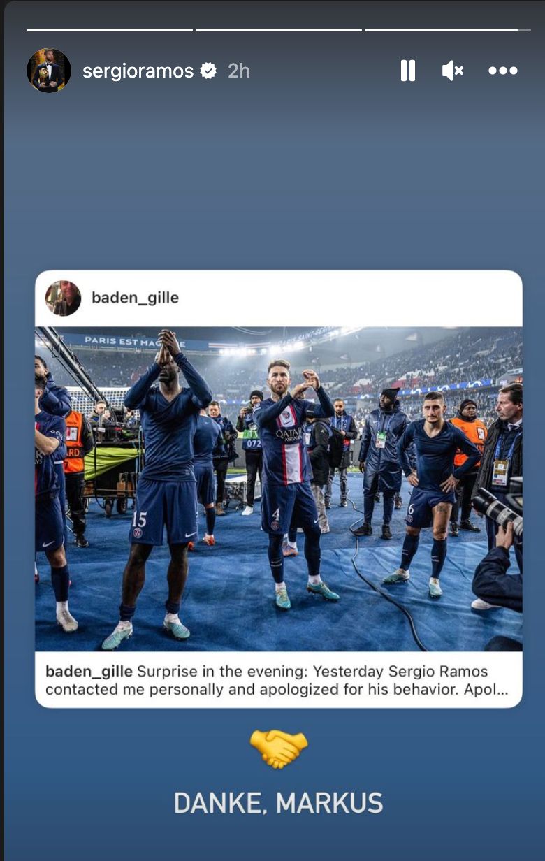 Sergio Ramos Apology