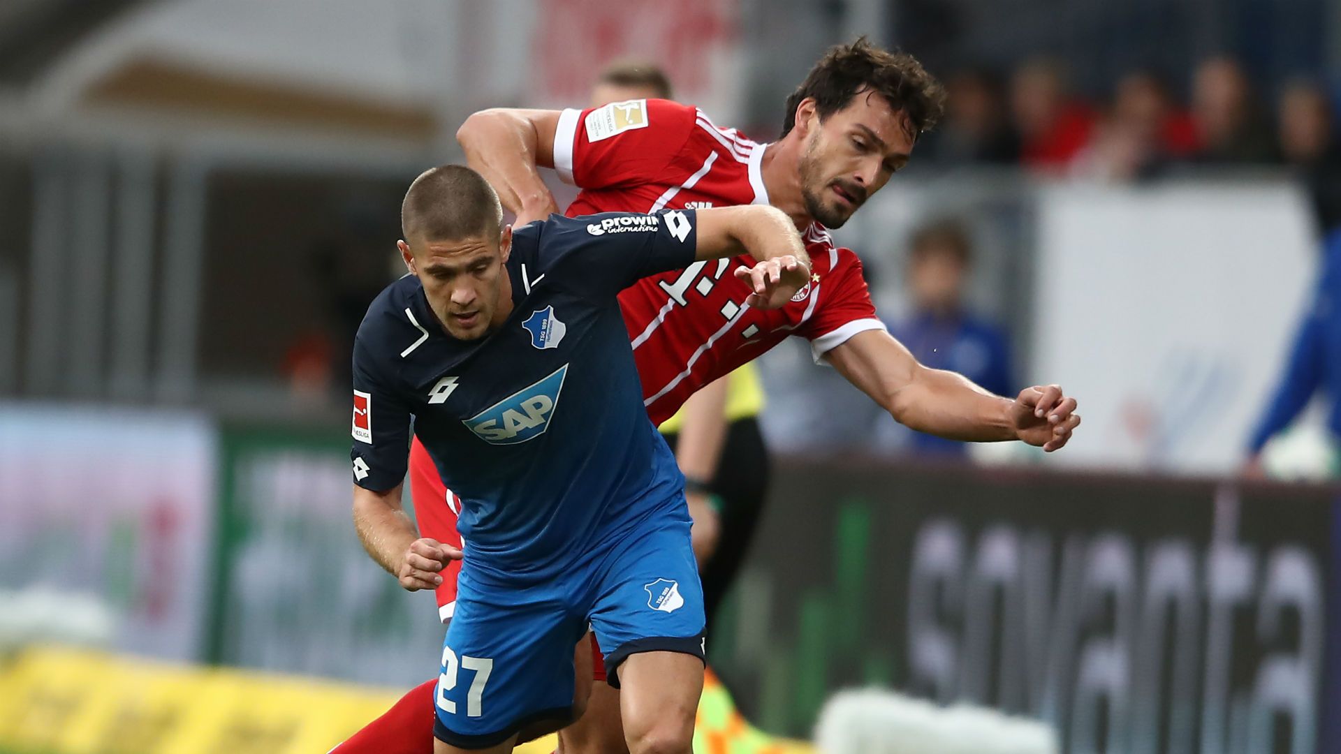 Andrej Kramaric Mats Hummels Hoffenheim Bayern Munich 09092017