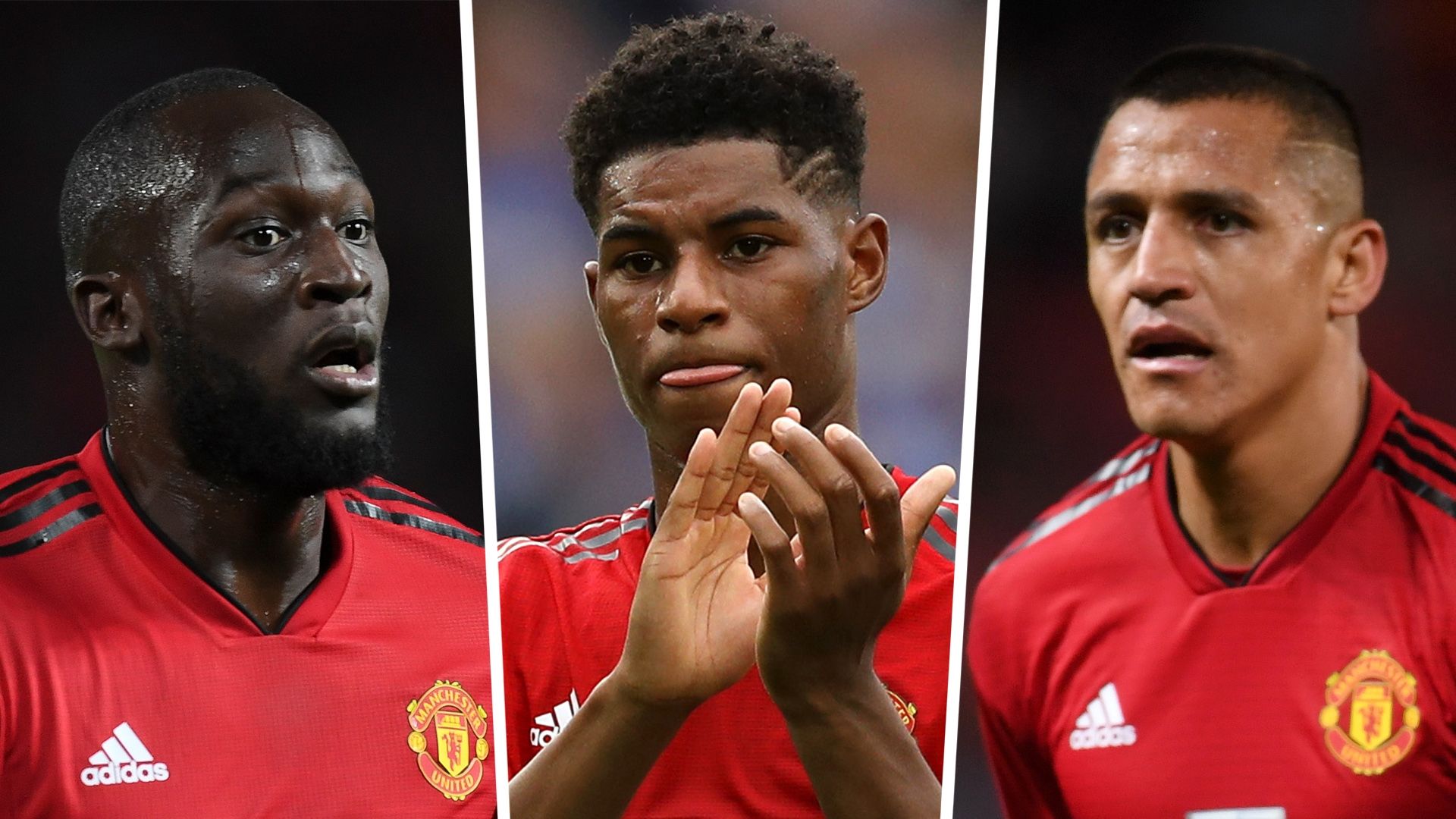 Romelu Lukaku Marcus Rashford Alexis Sanchez Man Utd 2018