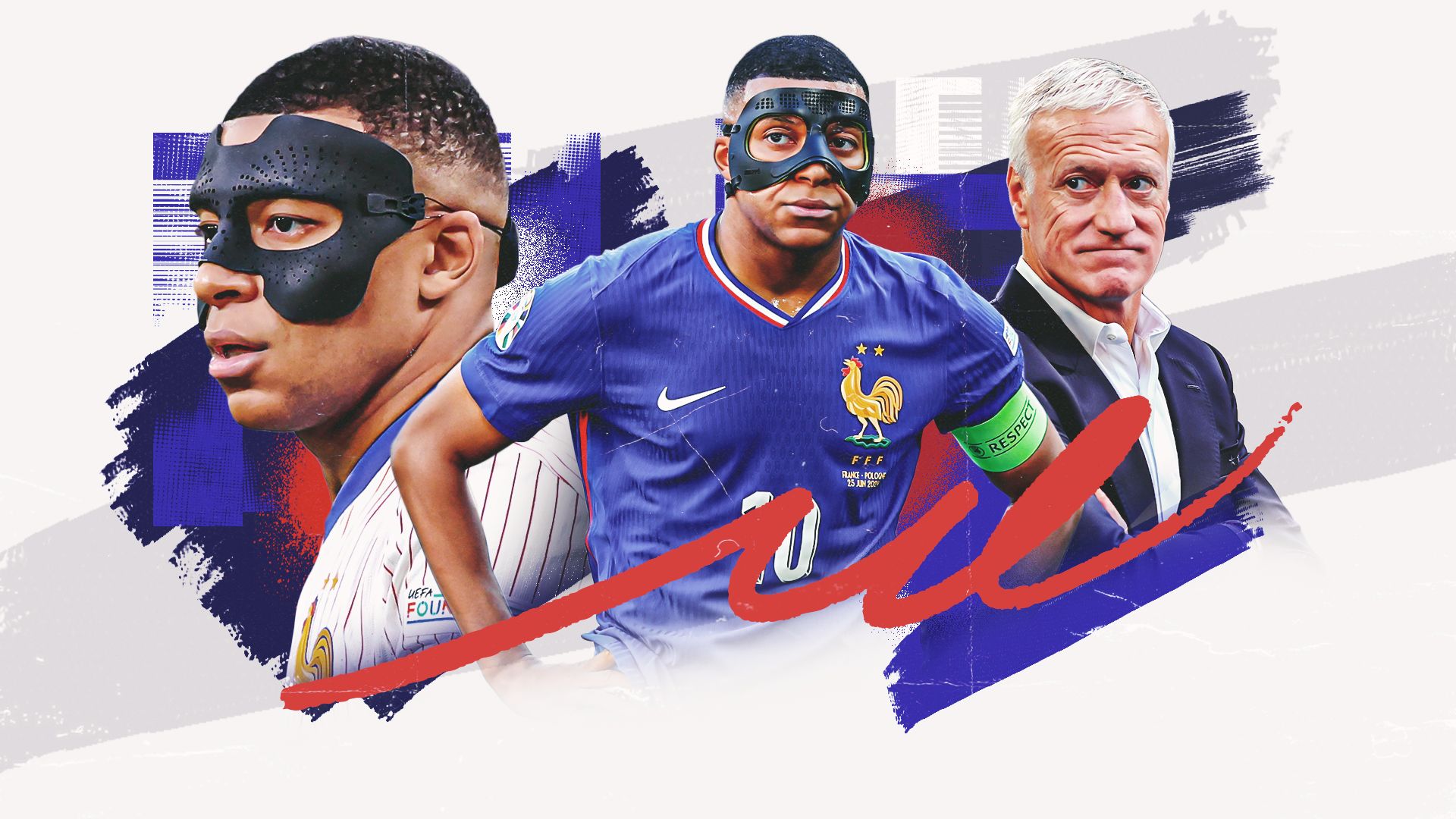 France leave out Mbappe GFX
