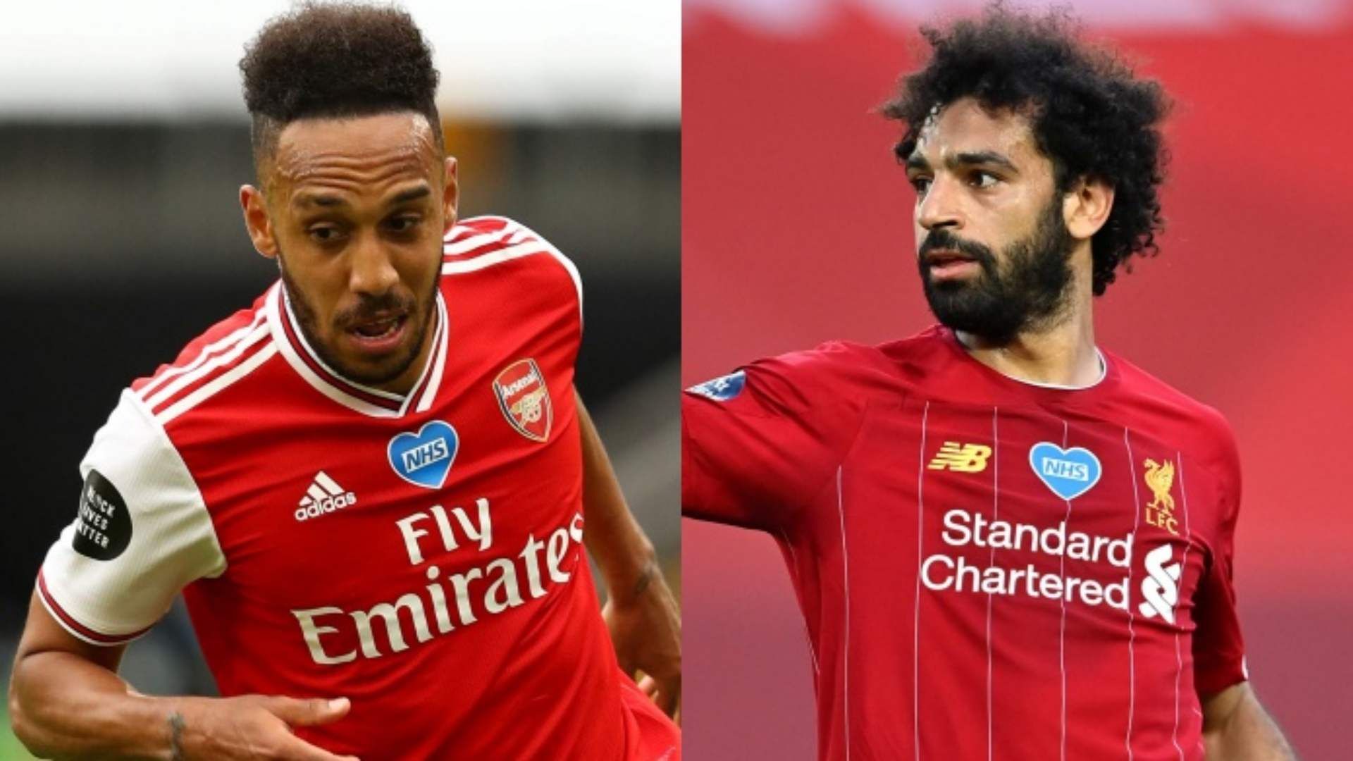 Pierre-Emerick Aubameyang Arsenal Mohamed Salah Liverpool 2019-20