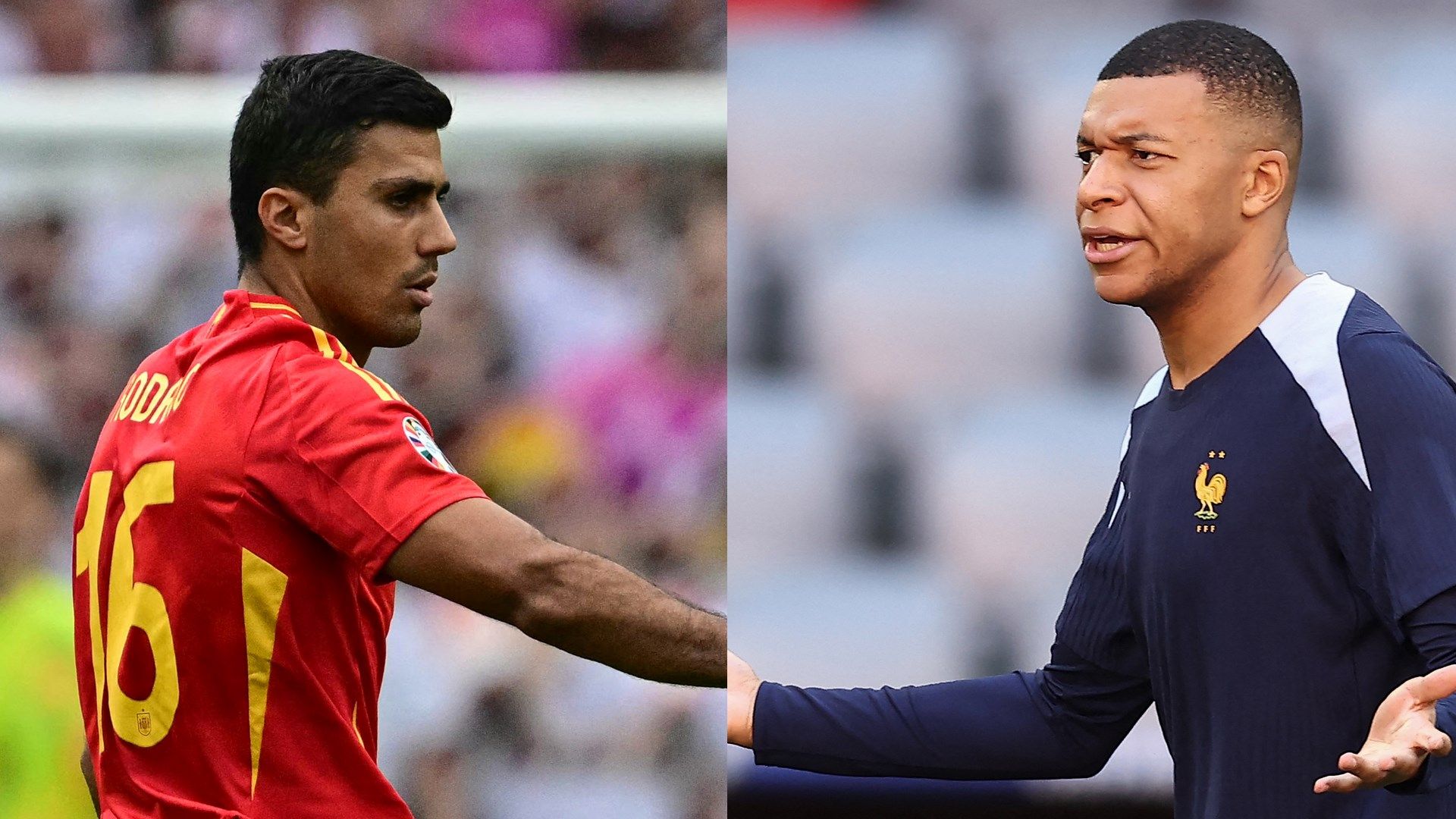 Rodri Spain Mbappe France Euro 2024