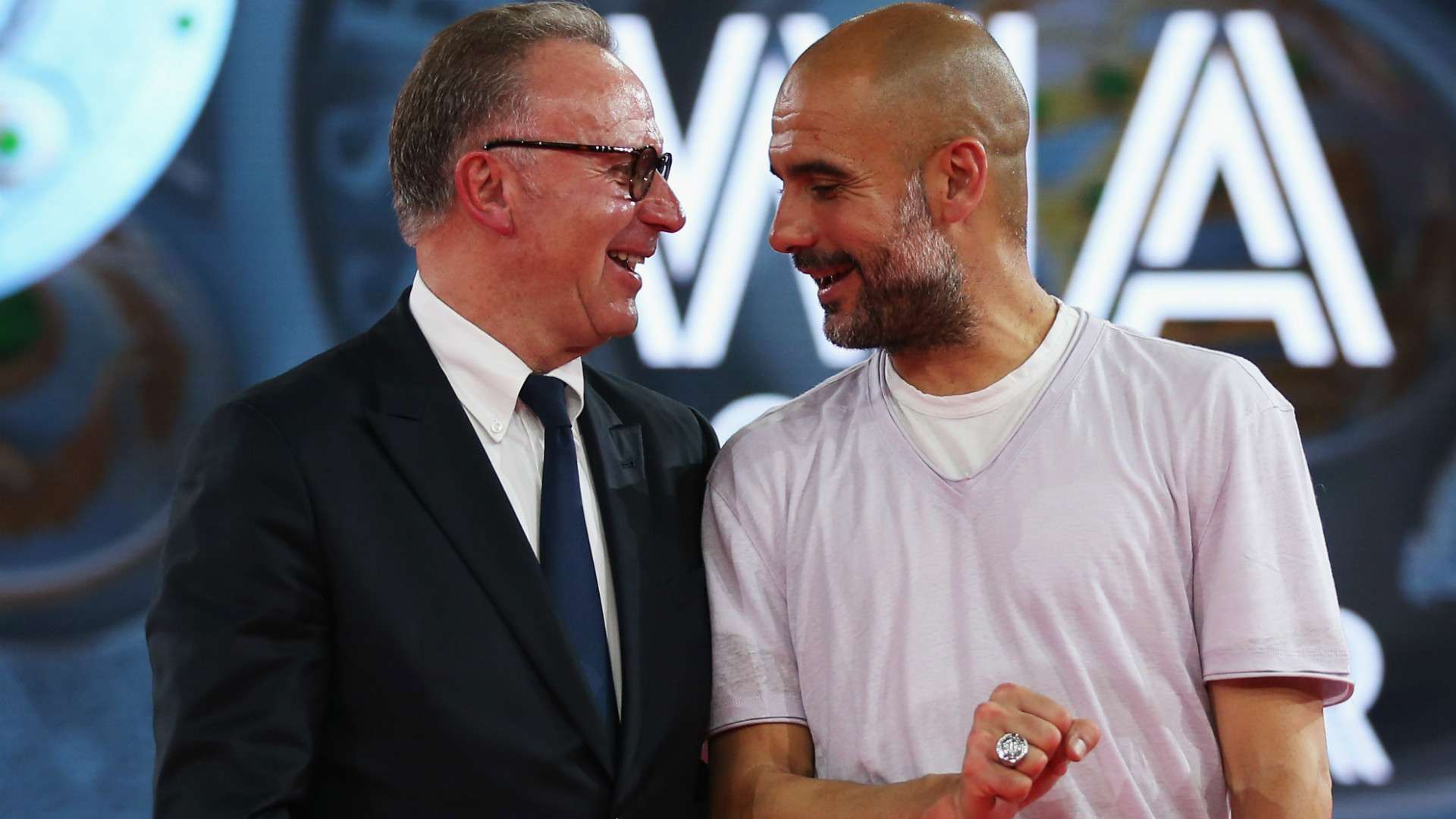 Karl-Heinz Rummenigge Pep Guardiola FC Bayern 14052016
