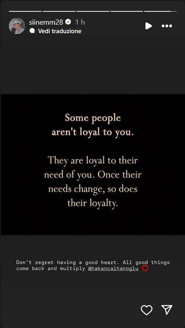 Sinem Calhanoglu story