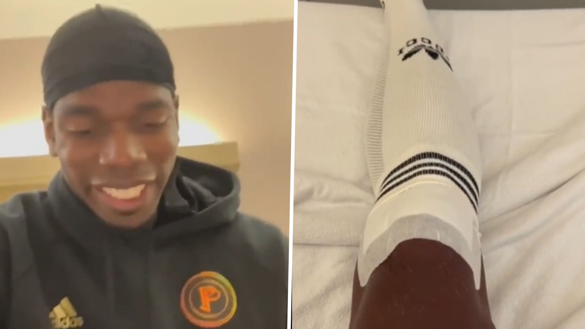 Paul Pogba Twitter Genou