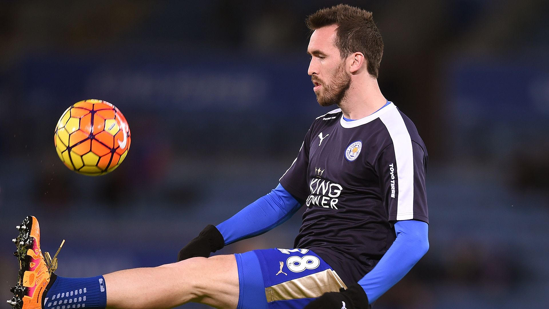Christian Fuchs Leicester City West Bromwich Albion Premier League 03012016