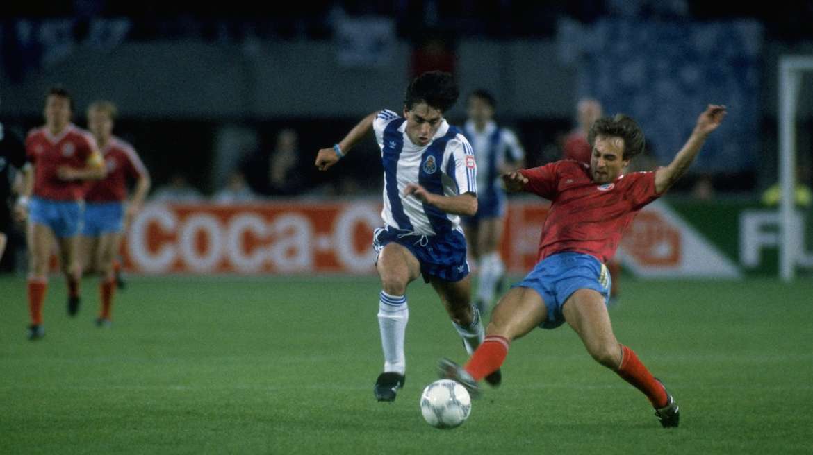 Bayern München Porto UEFA Champions league 1987. Paolo Futre Flick