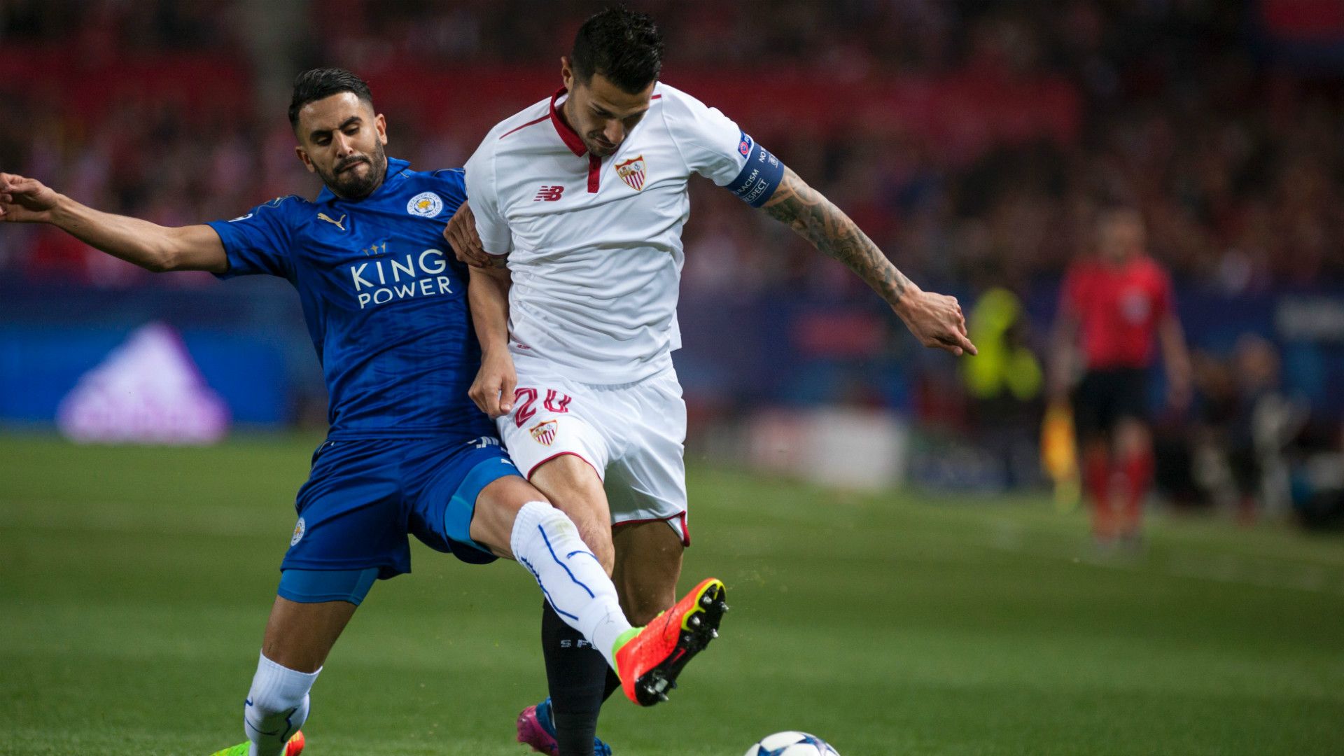 Riyad Mahrez Vitolo Sevilla Leicester Champions League