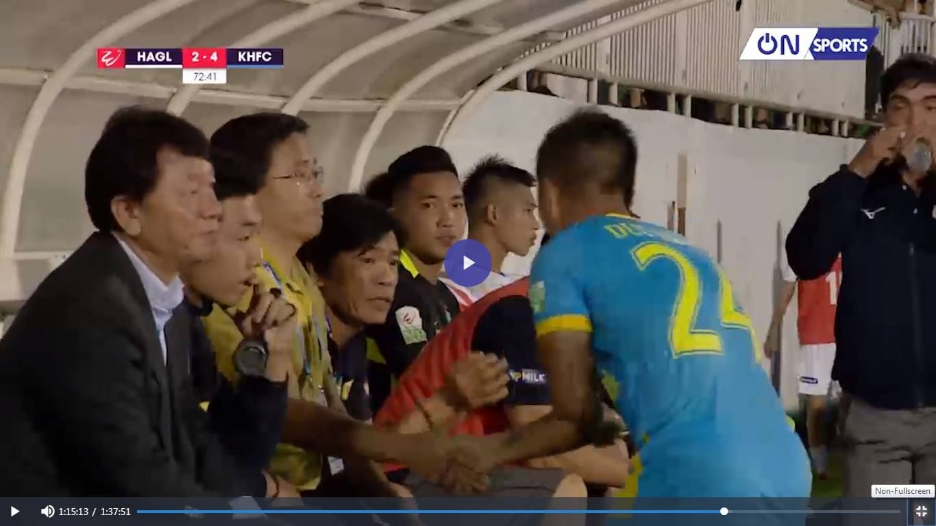 Le Duy Thanh vs Nguyen Tan Anh | HAGL vs Sanna Khanh Hoa BVN | V.League 2018