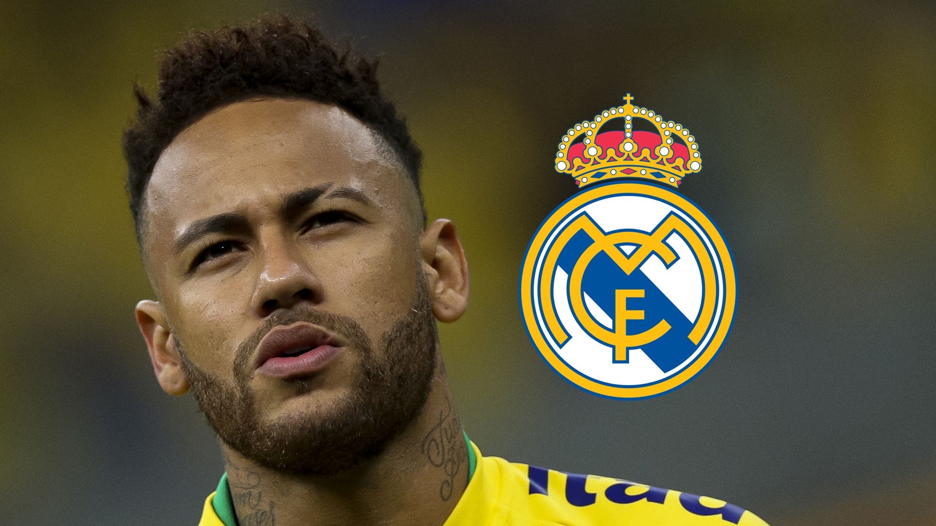 Neymar, Real Madrid logo