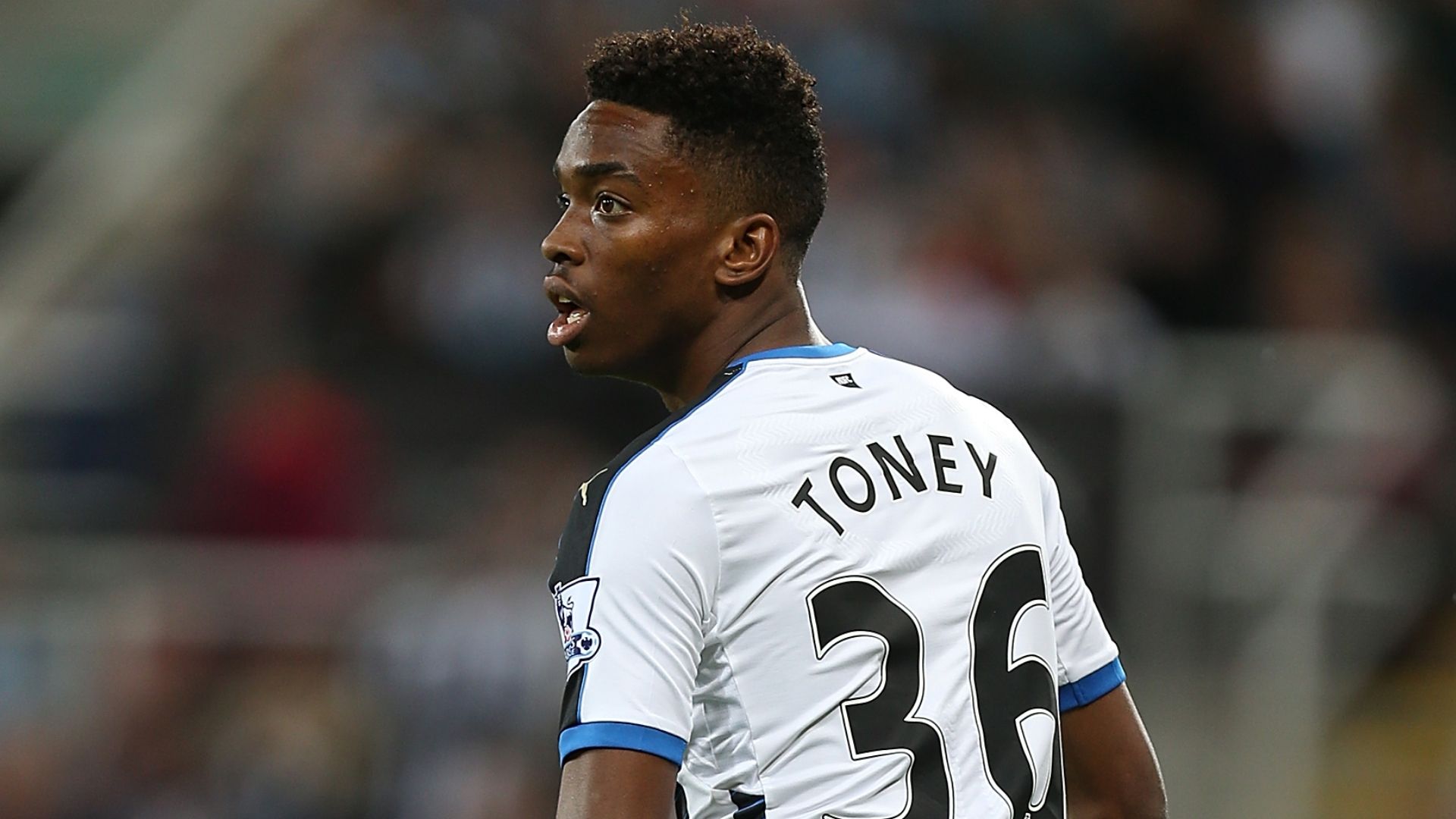 Ivan Toney playing for Newcastle in 2015