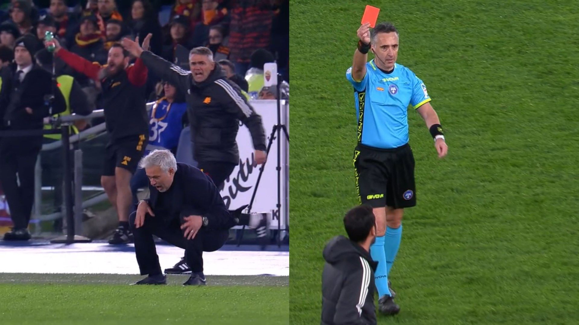 Jose Mourinho Roma Atalanta