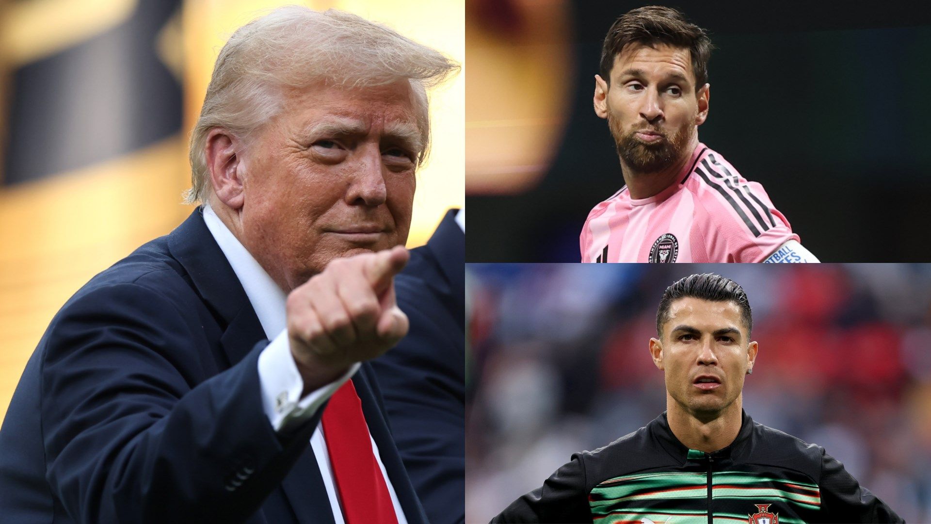 Donald Trump Lionel Messi Cristiano Ronaldo