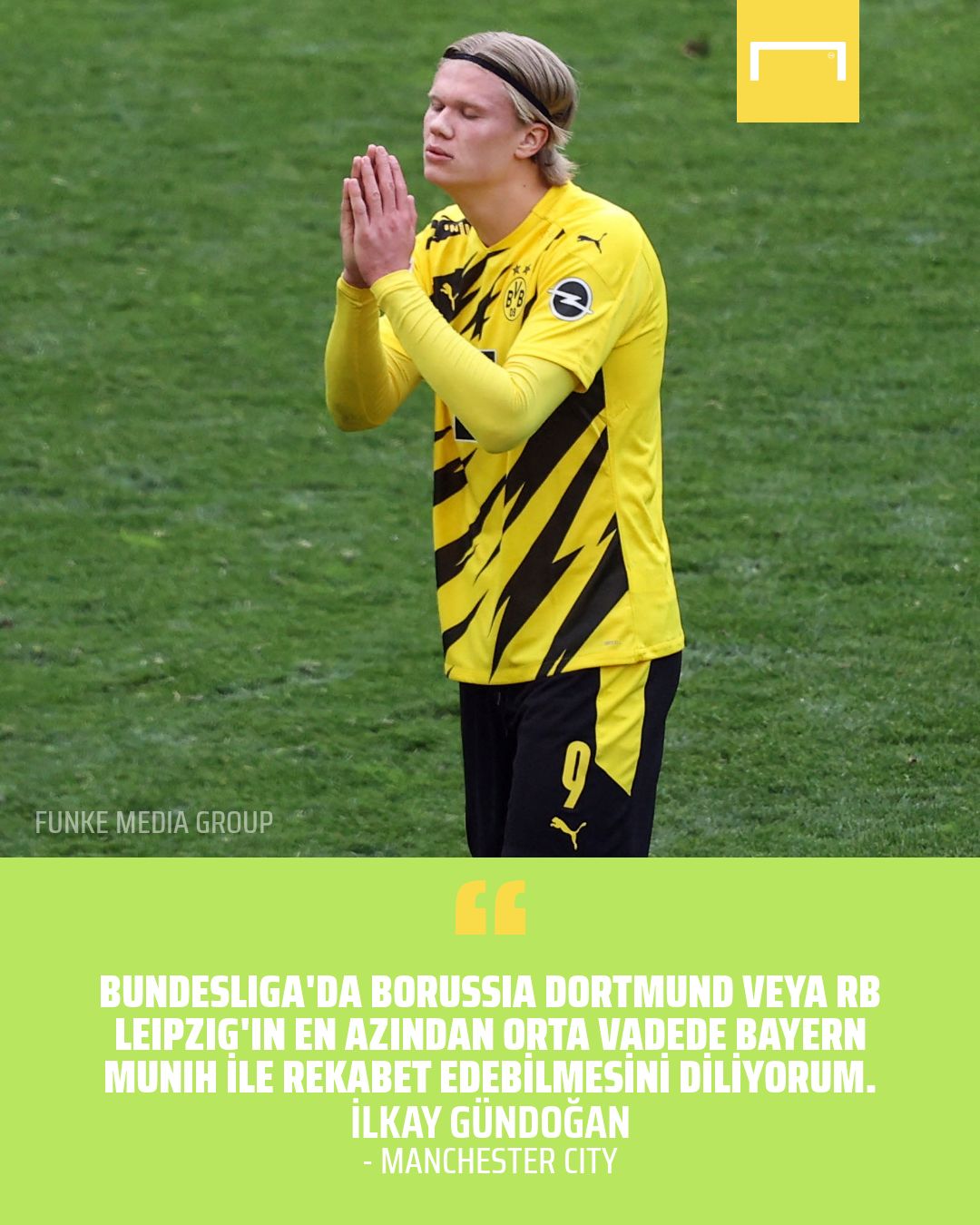 Ilkay Gundogan Erling Haaland GFX