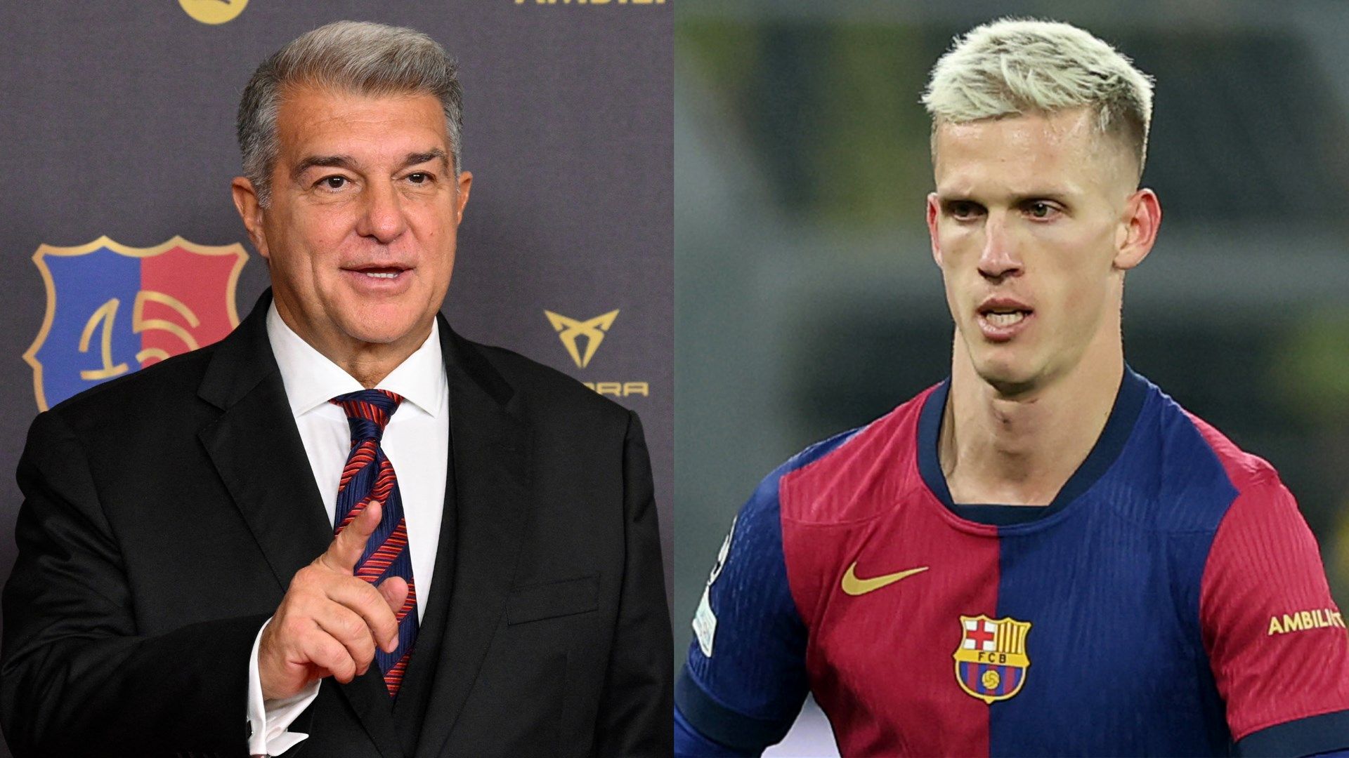 Barcelona president Joan Laporta makes surprise Dani Olmo registration announcement that 'disproves apocalyptic narrative' as he accuses La Liga and RFEF of trying to 'destabilise the club' | Goal.com UK