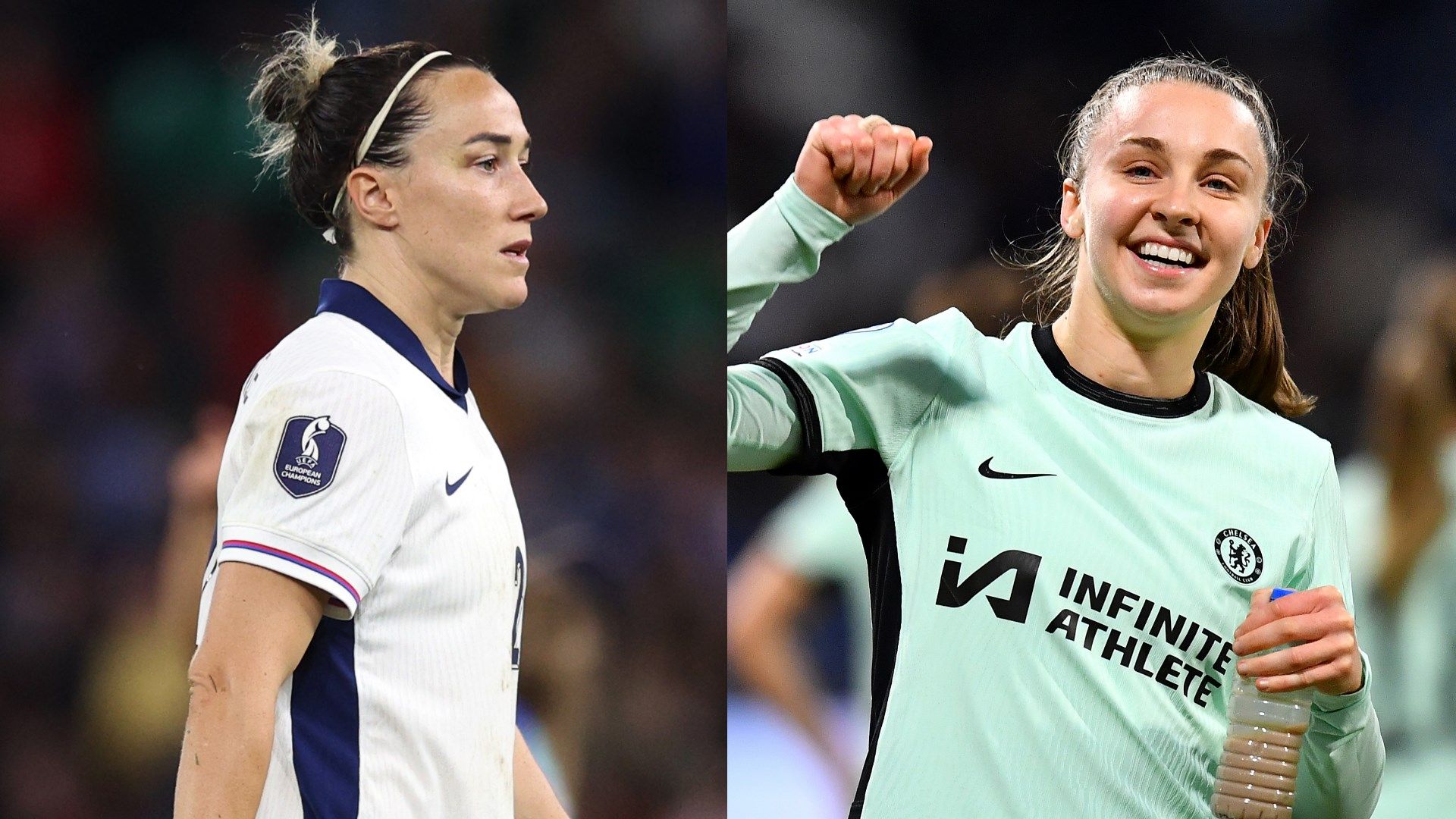 Lucy Bronze Niamh Charles split