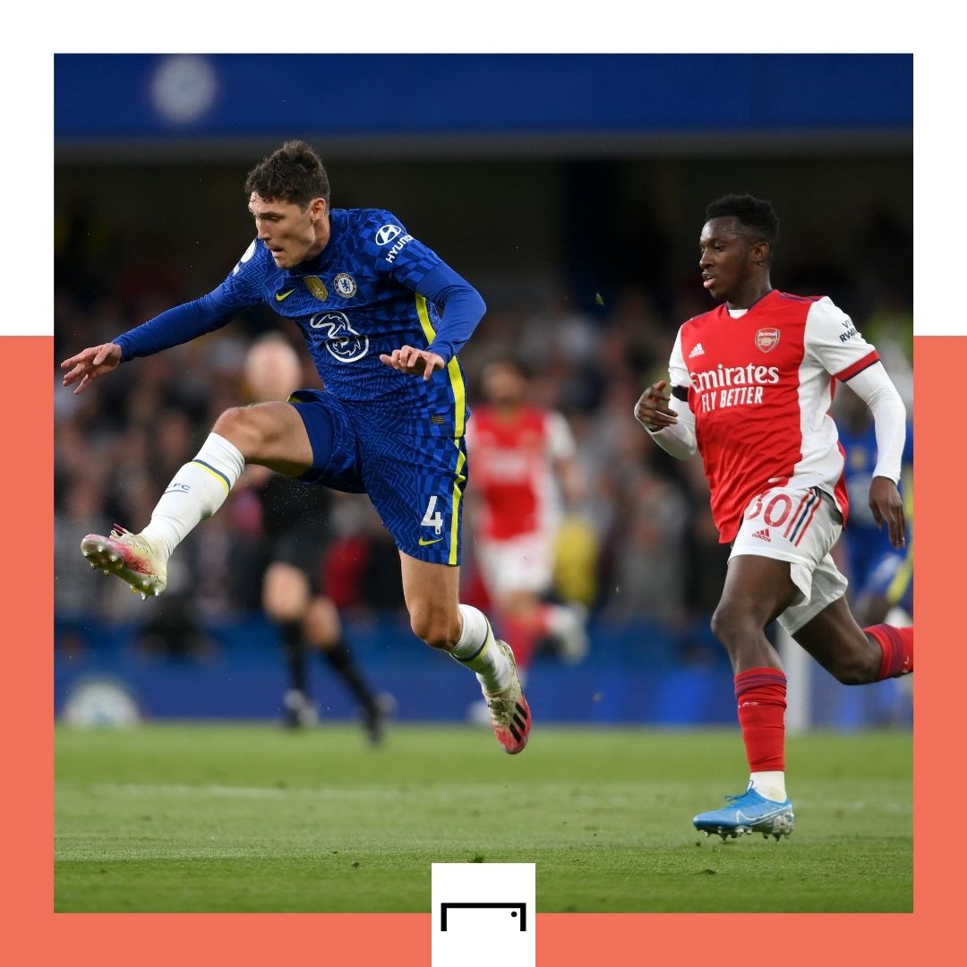 Andreas Christensen Chelsea Eddie Nketiah Arsenal GFX 