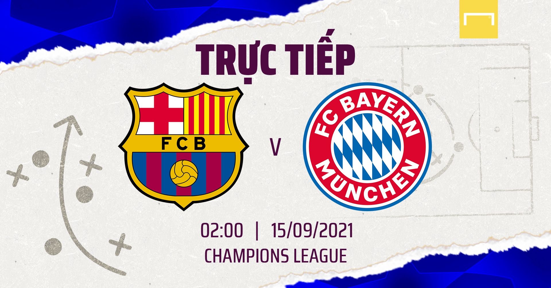 Barcelona vs Bayern Munich Champions League 2021/22 GFX