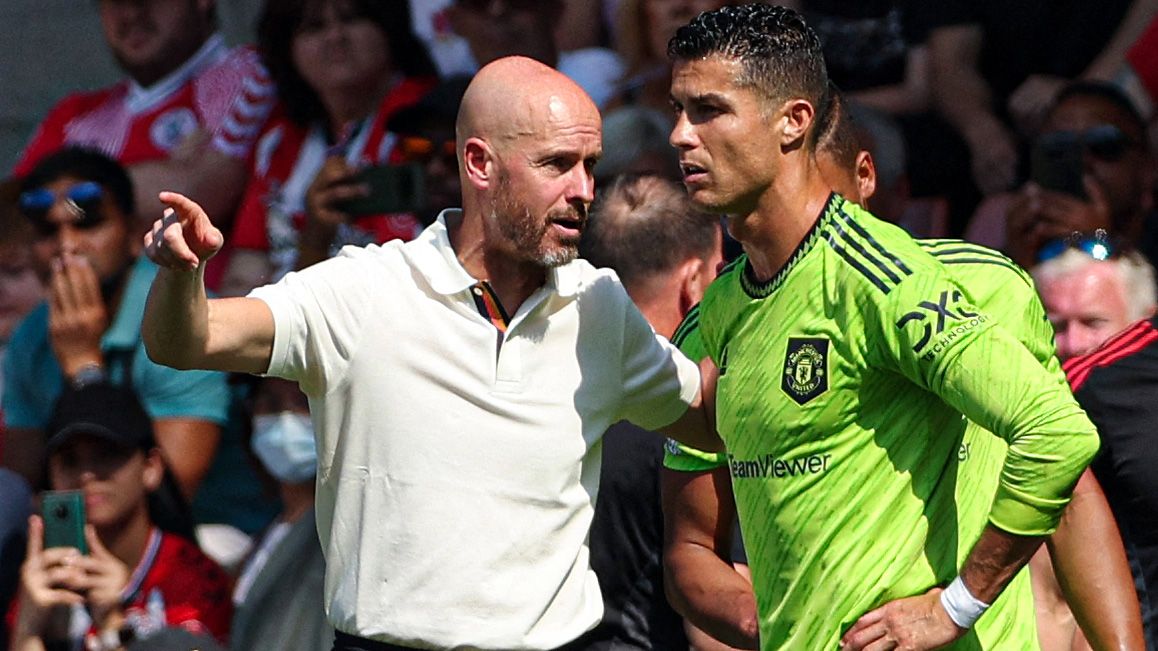 Ten Hag Ronaldo Man Utd Southampton 2022-23