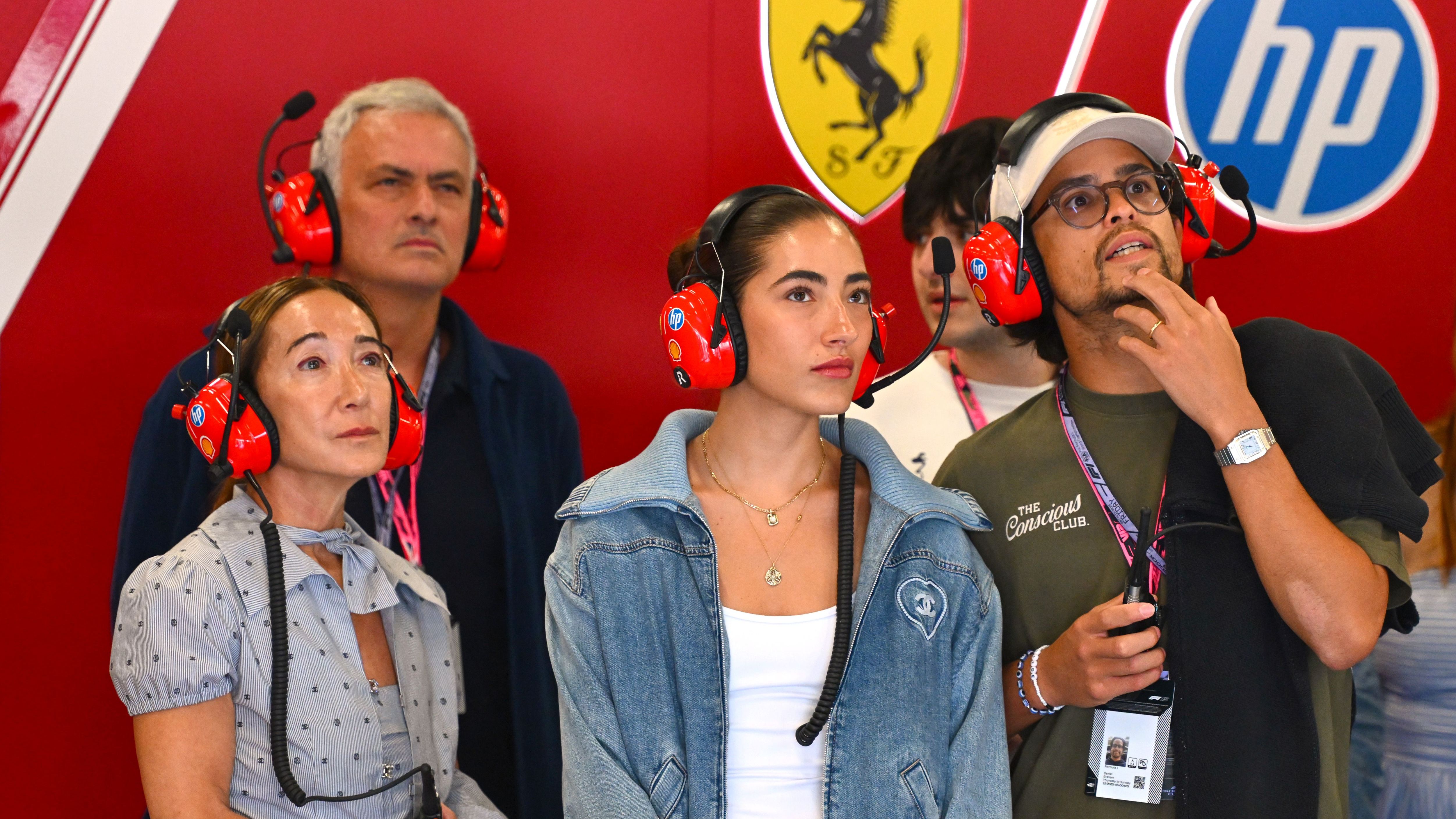 Jose Mourinho and family F1
